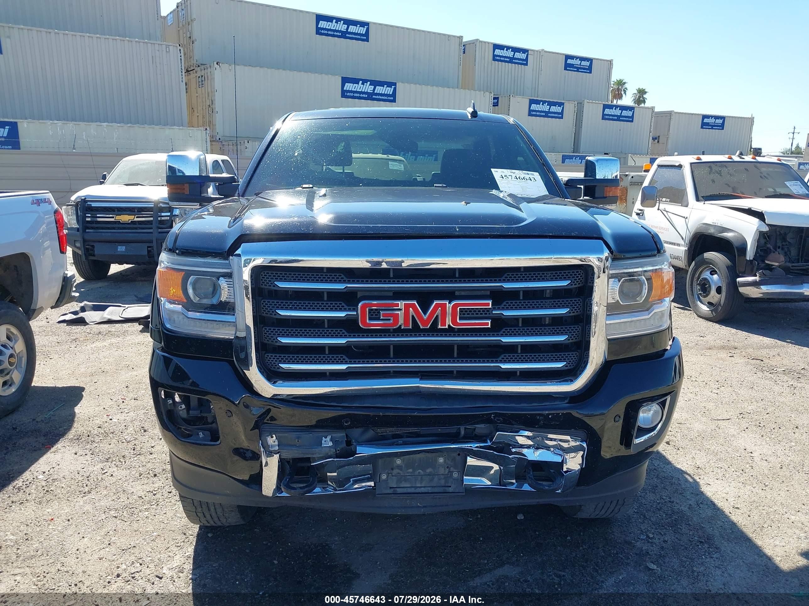 2016 Gmc Sierra 2500hd Slt Черный vin: 1GT12TE88GF181001