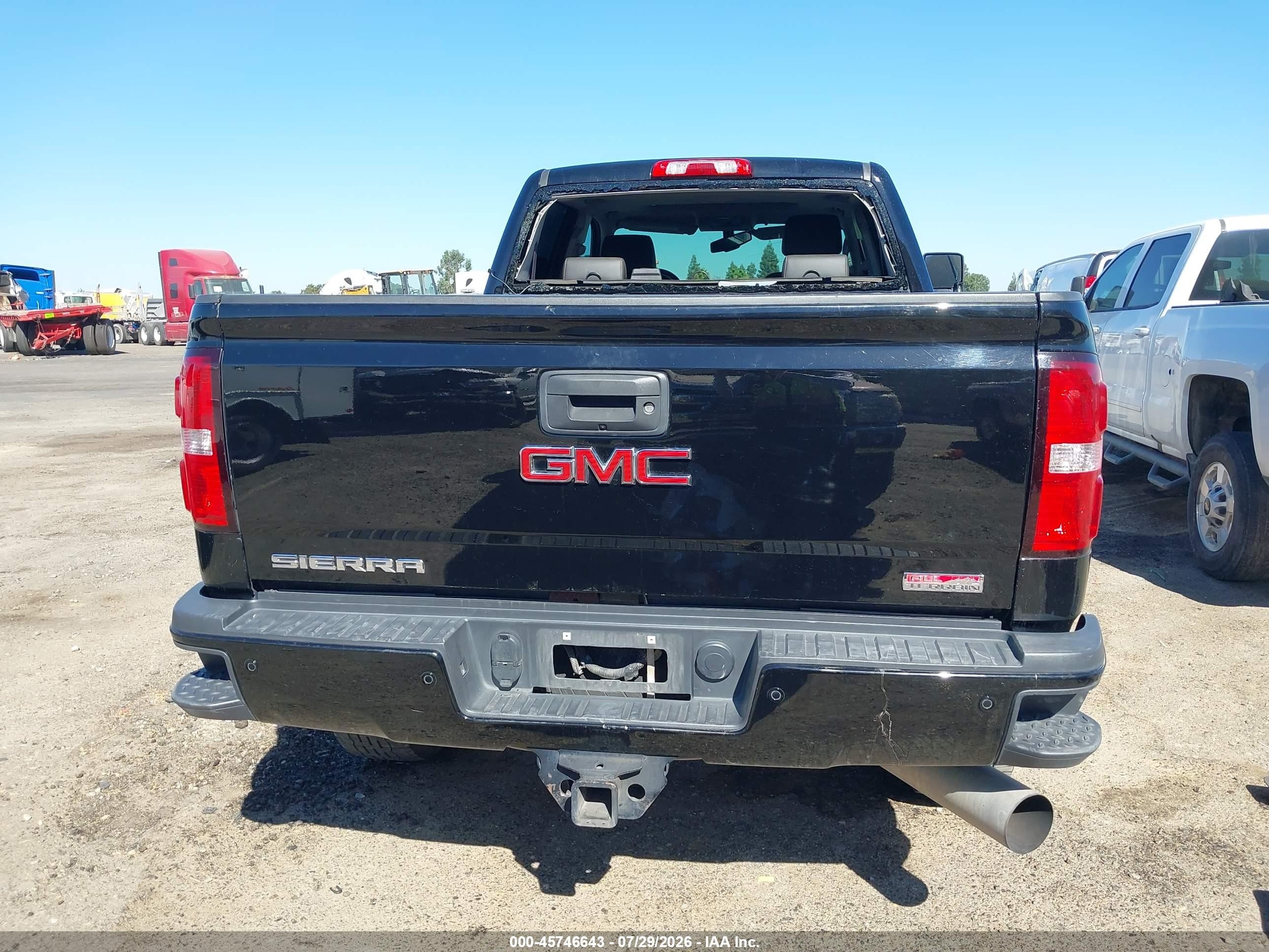 2016 Gmc Sierra 2500hd Slt Черный vin: 1GT12TE88GF181001
