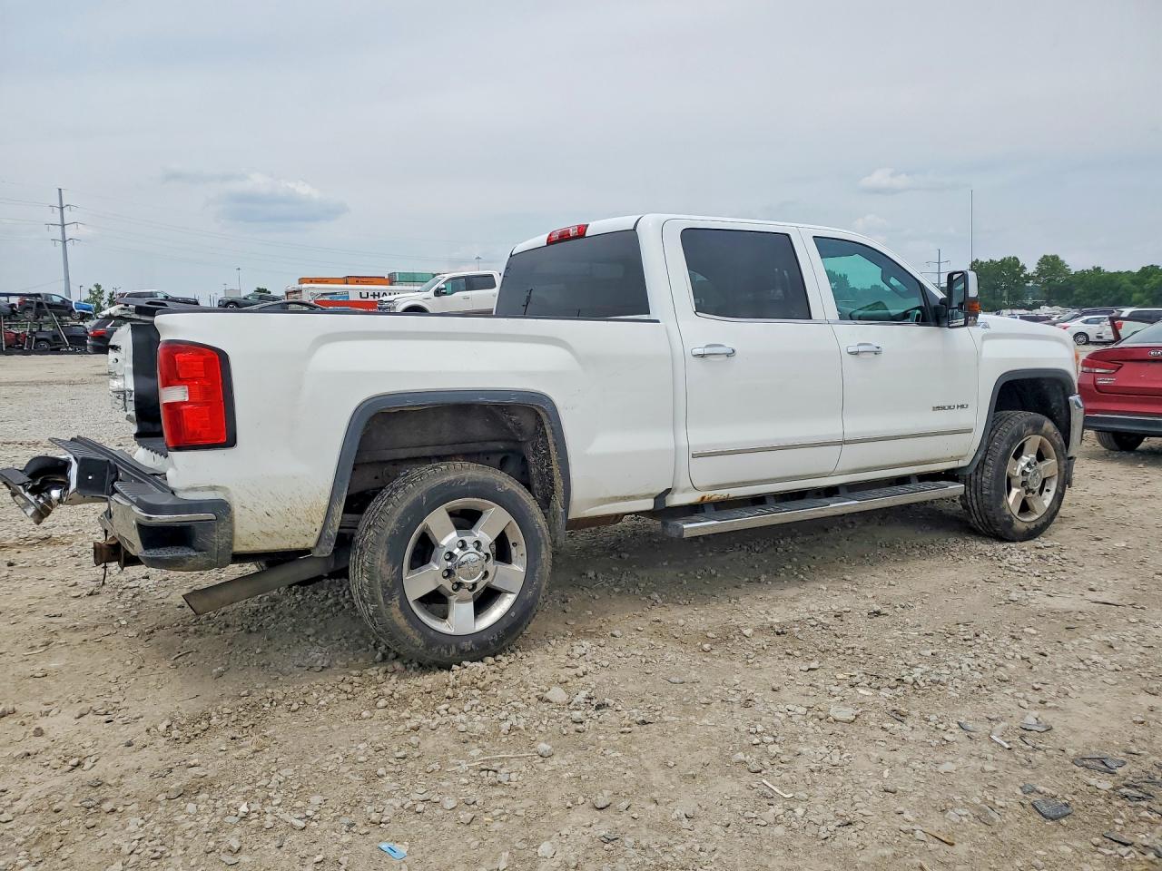 2016 Gmc Sierra K2500 Slt White vin: 1GT12TEG8GF253368