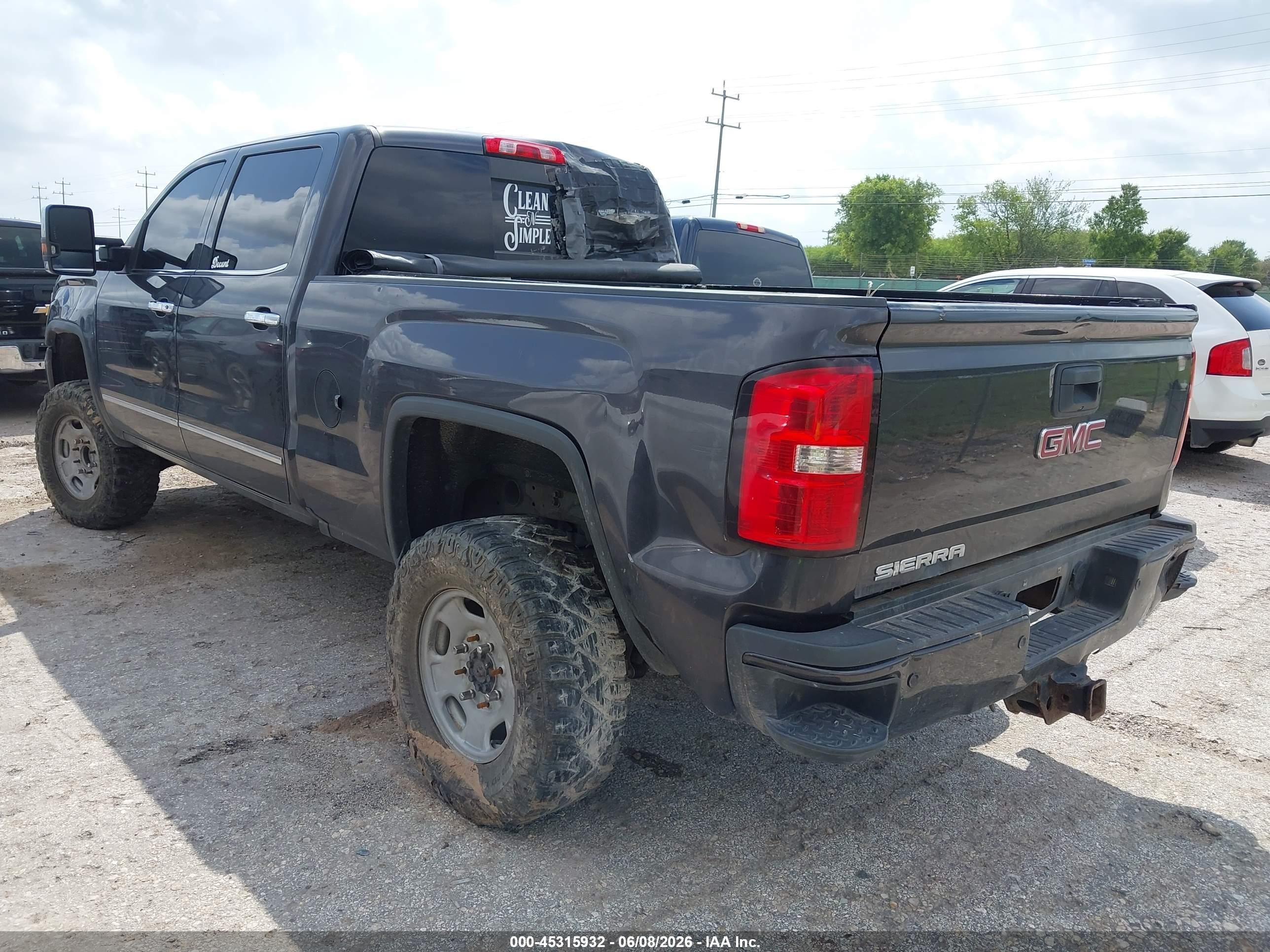 2016 Gmc Sierra 2500hd Denali Черный vin: 1GT12UE85GF190809