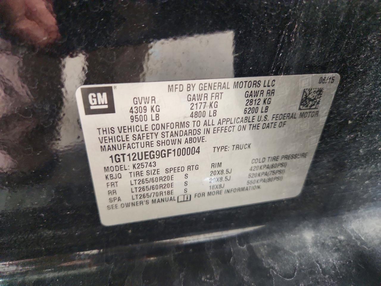 2016 Gmc Sierra K2500 Denali Black vin: 1GT12UEG9GF100004