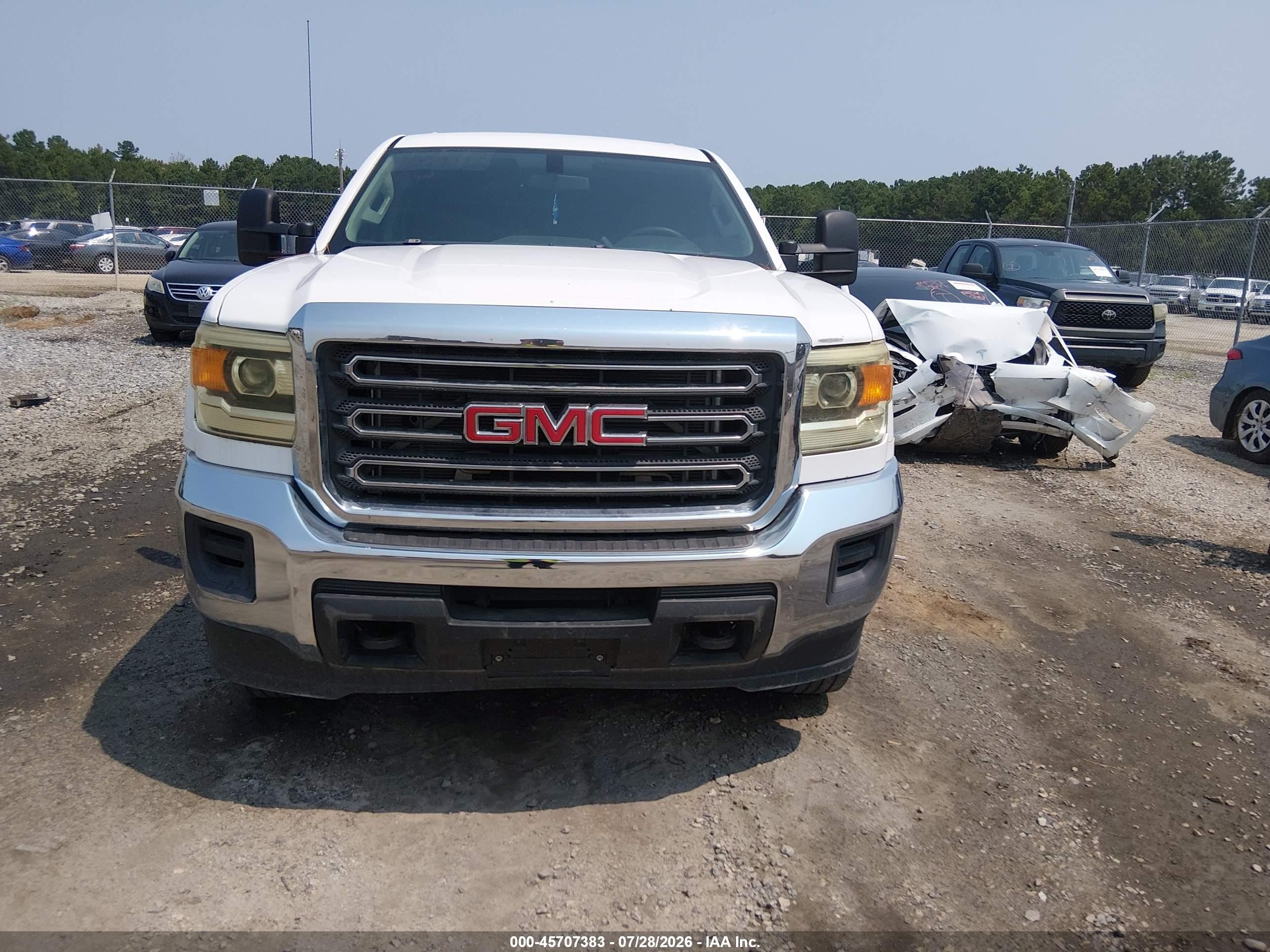 2015 Gmc Sierra 2500hd   Белый vin: 1GT12XEG6FF156174