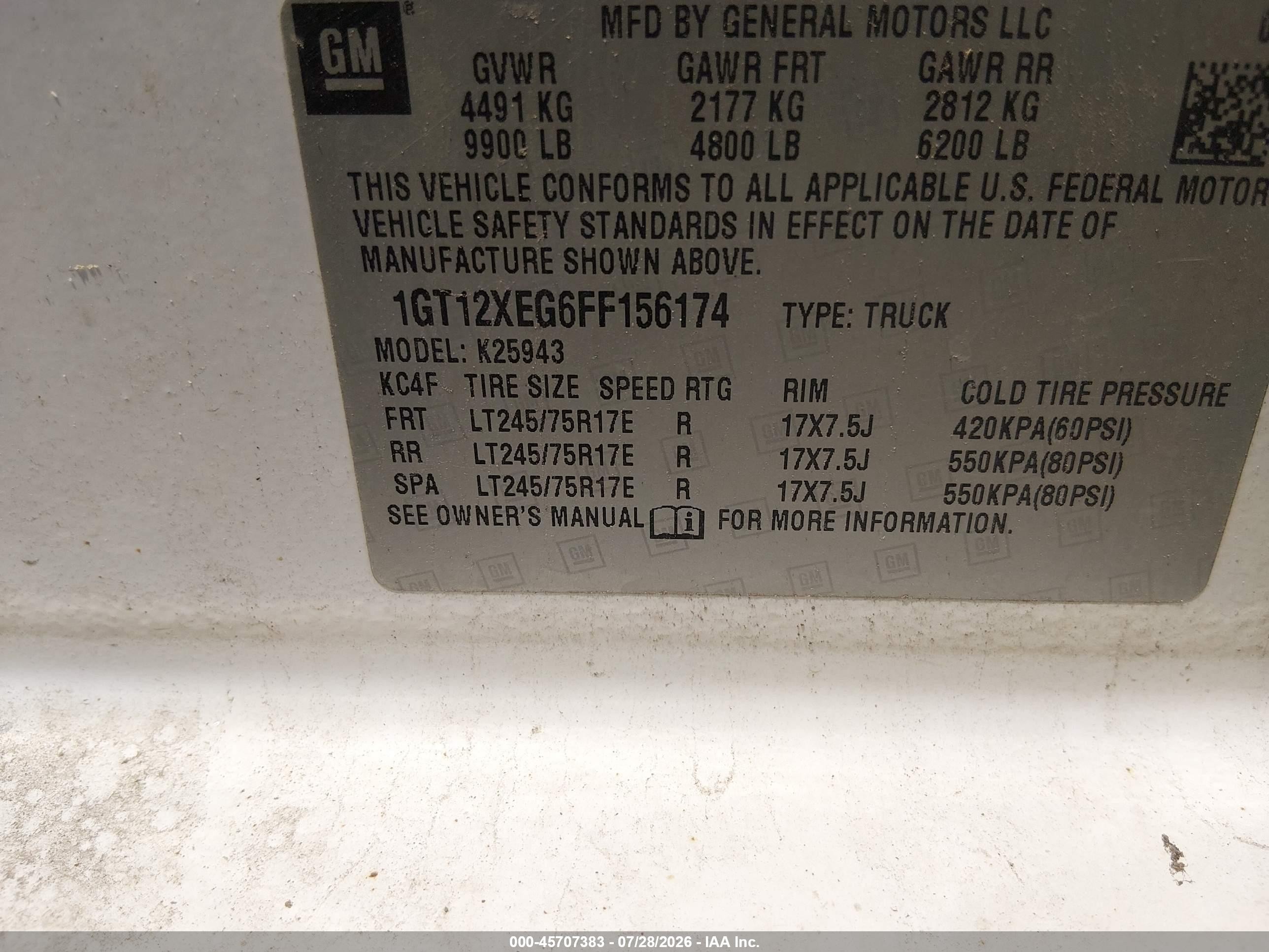 2015 Gmc Sierra 2500hd   Белый vin: 1GT12XEG6FF156174