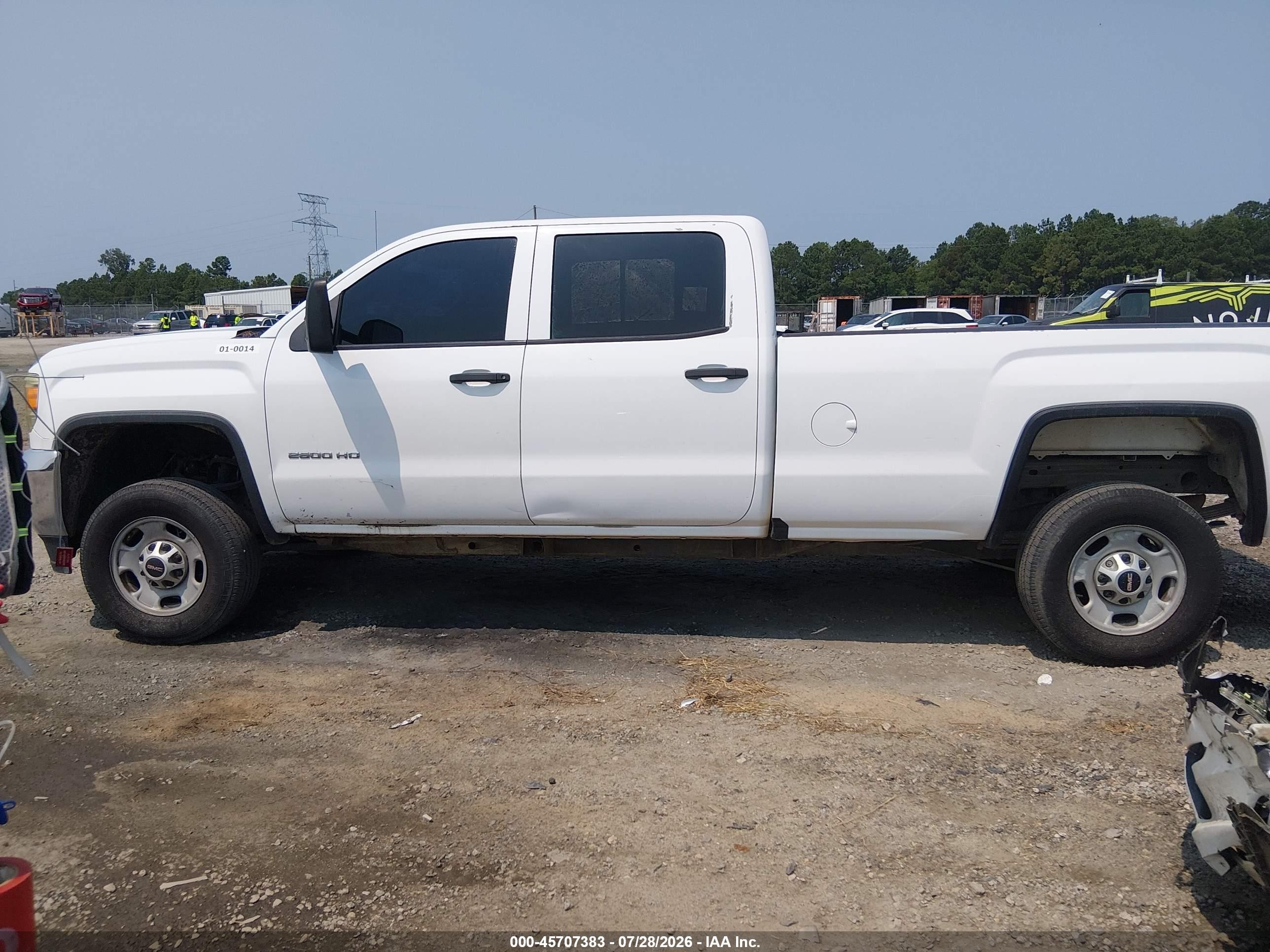2015 Gmc Sierra 2500hd   Белый vin: 1GT12XEG6FF156174