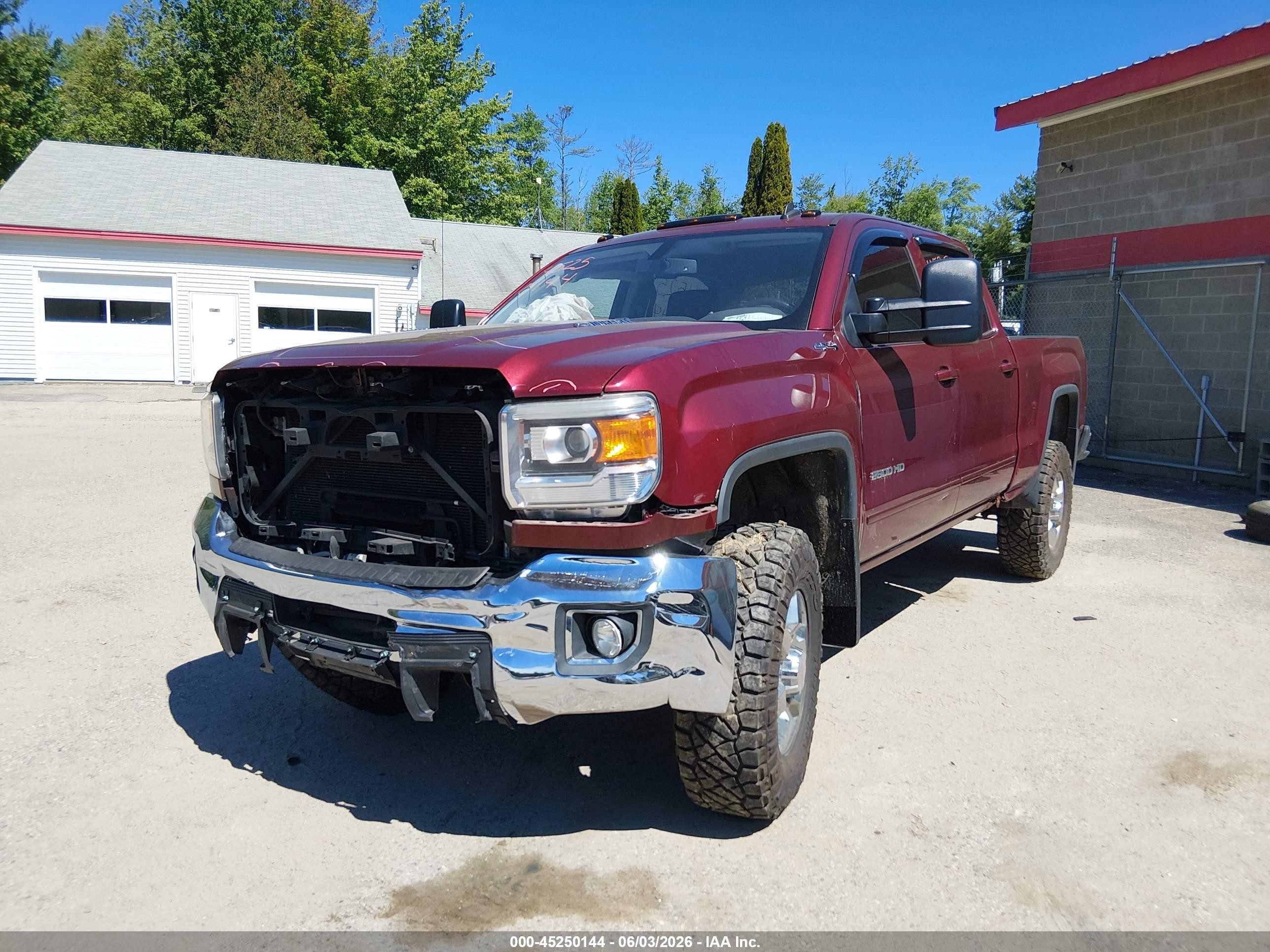 2015 Gmc Sierra 2500hd Sle Maroon vin: 1GT12YE80FF112086