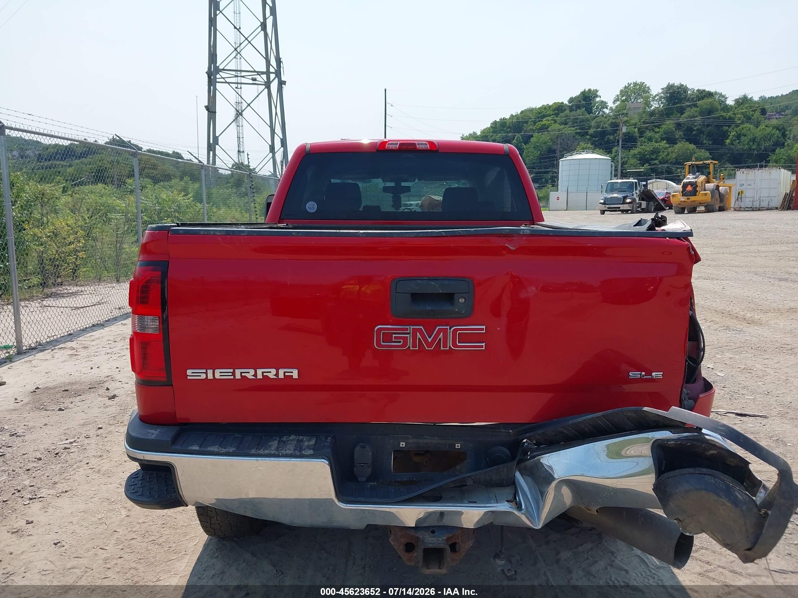 2015 Gmc Sierra 2500hd Sle Red vin: 1GT12YE84FF136181