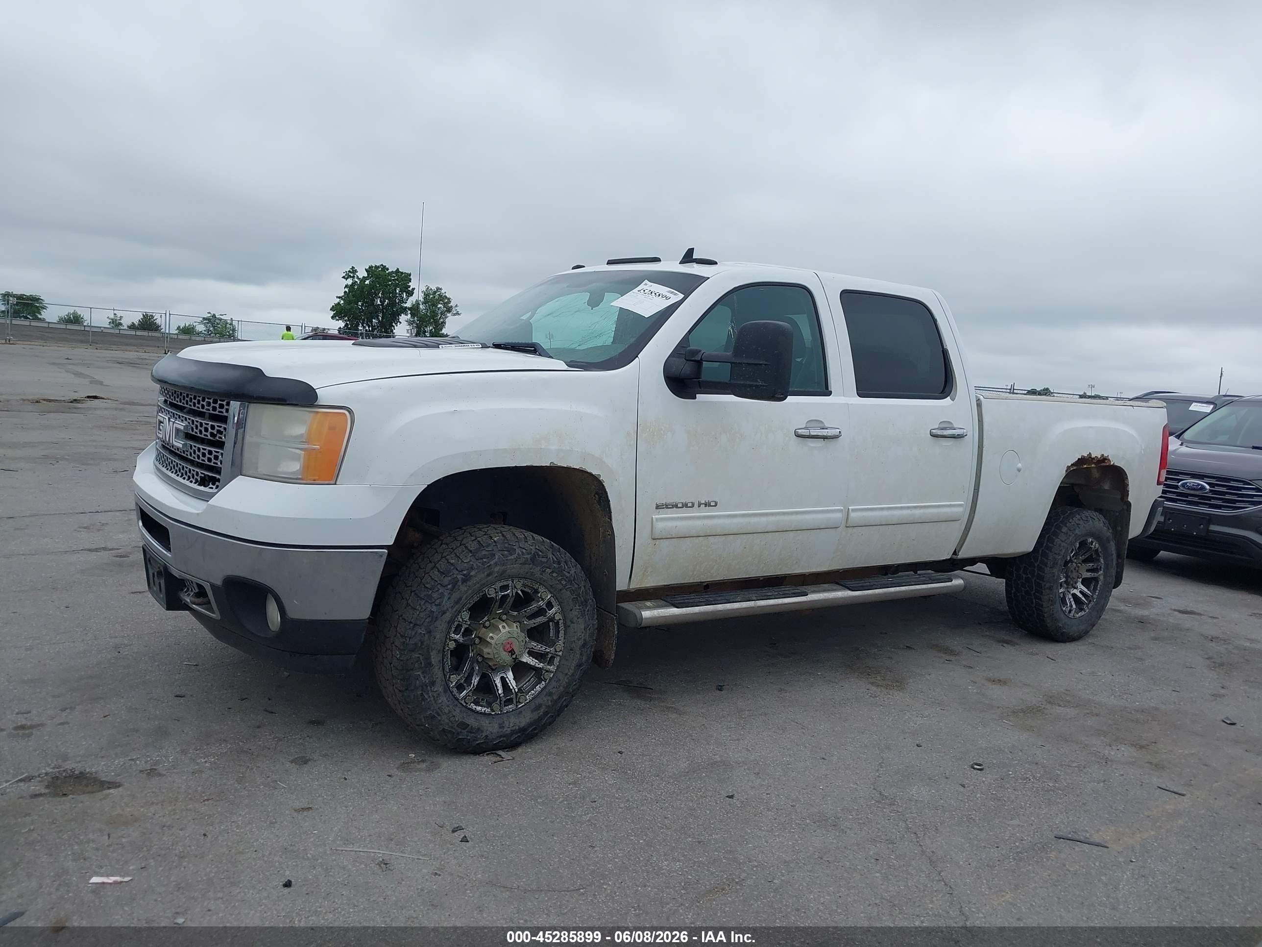 2013 Gmc Sierra 2500hd Work Truck White vin: 1GT12ZC89DF214170