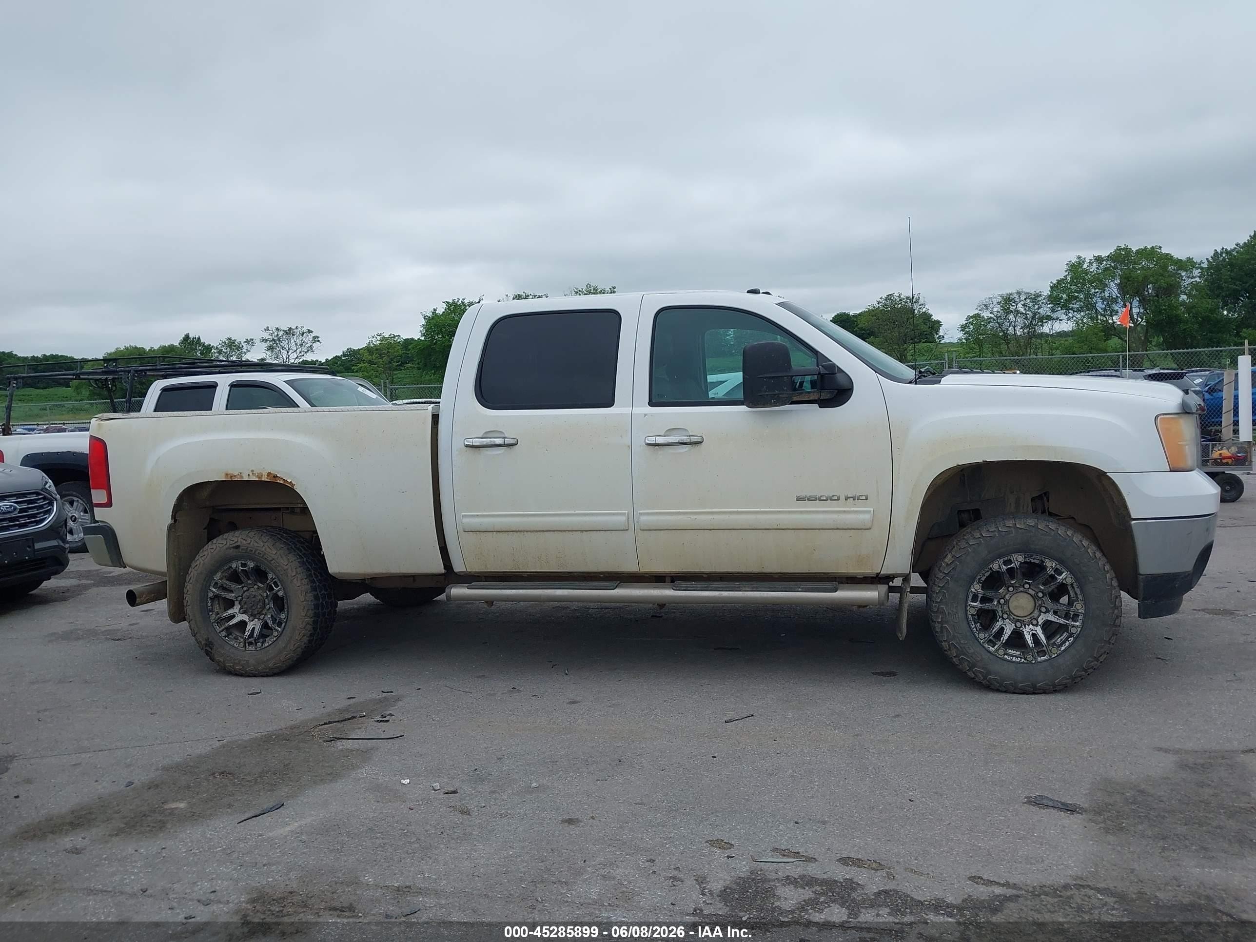 2013 Gmc Sierra 2500hd Work Truck White vin: 1GT12ZC89DF214170