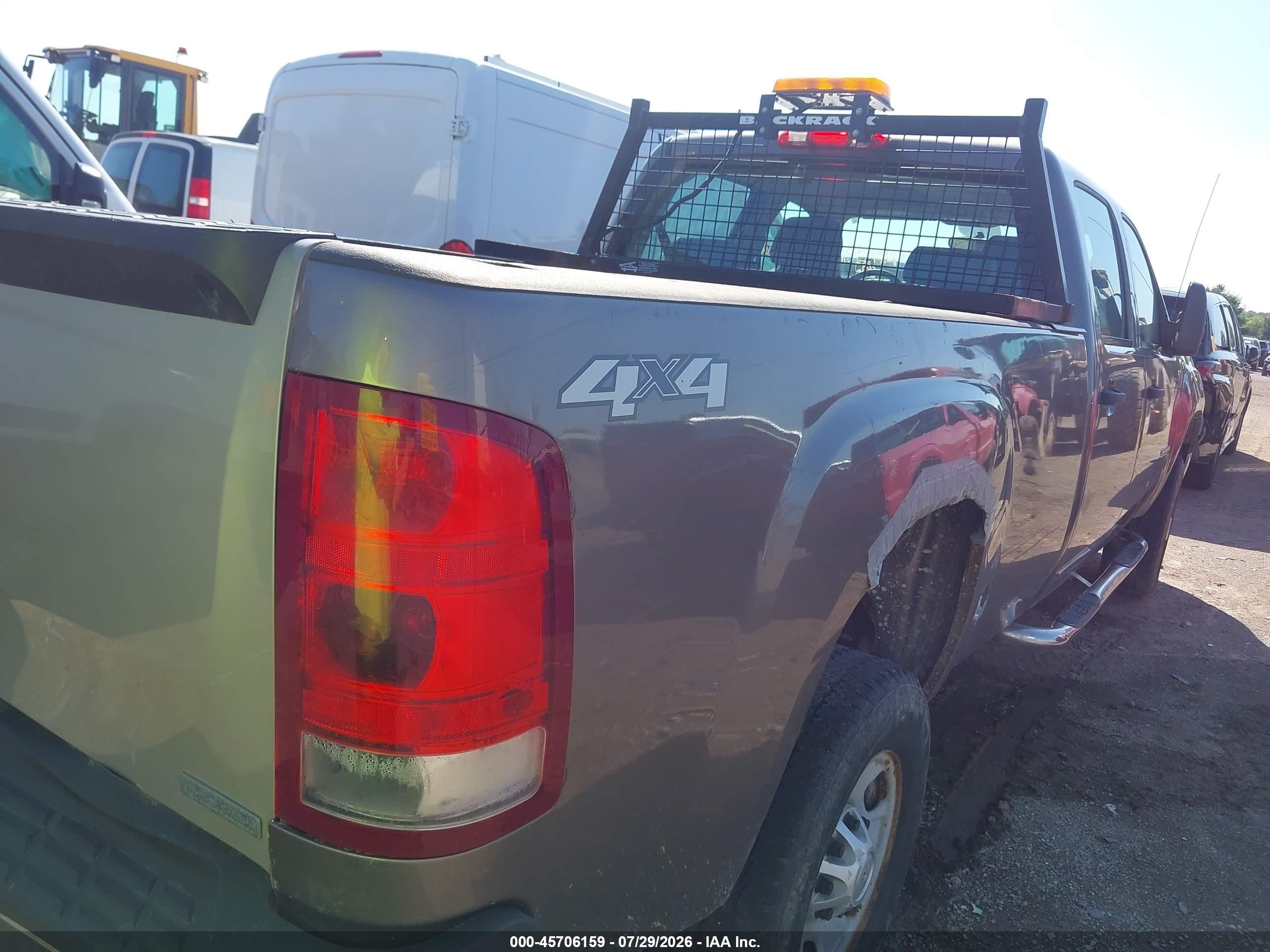 2013 Gmc Sierra 2500hd Work Truck Gray vin: 1GT12ZCG5DF134825