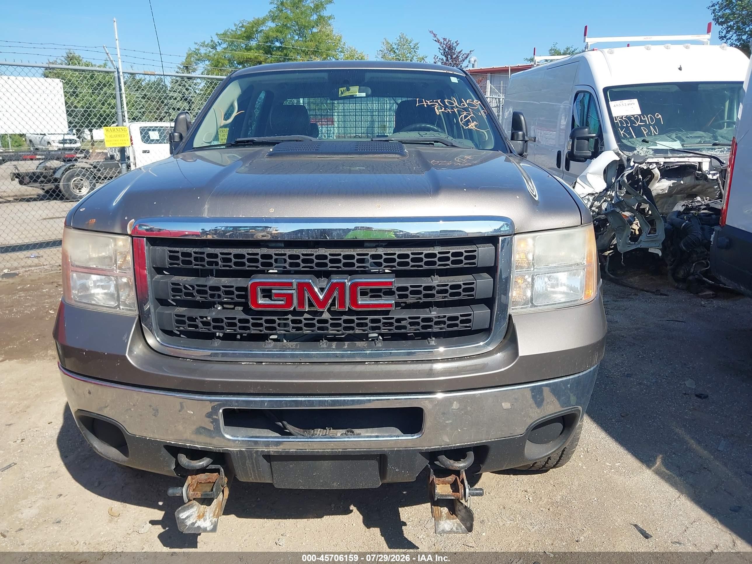 2013 Gmc Sierra 2500hd Work Truck Gray vin: 1GT12ZCG5DF134825