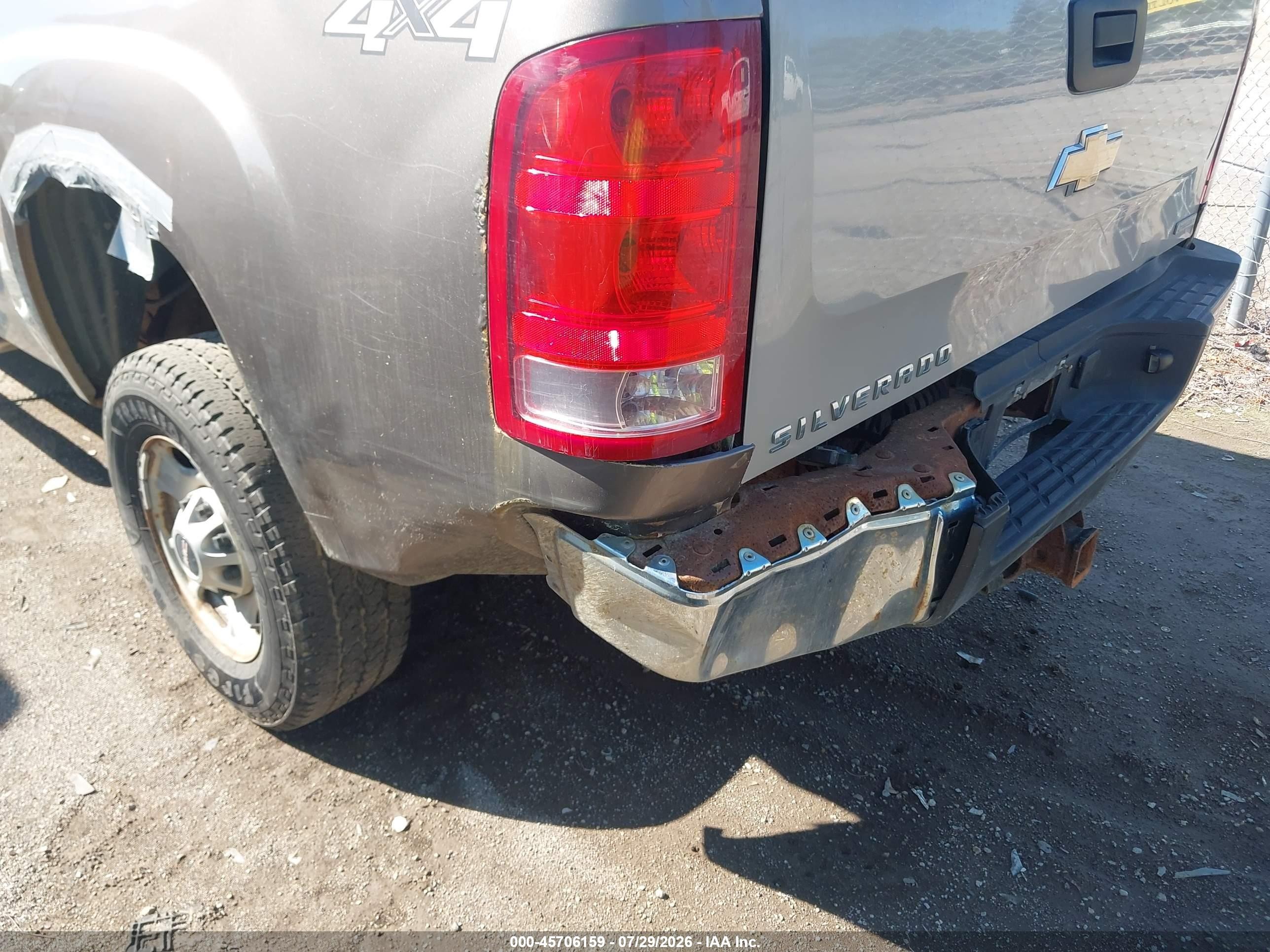 2013 Gmc Sierra 2500hd Work Truck Gray vin: 1GT12ZCG5DF134825