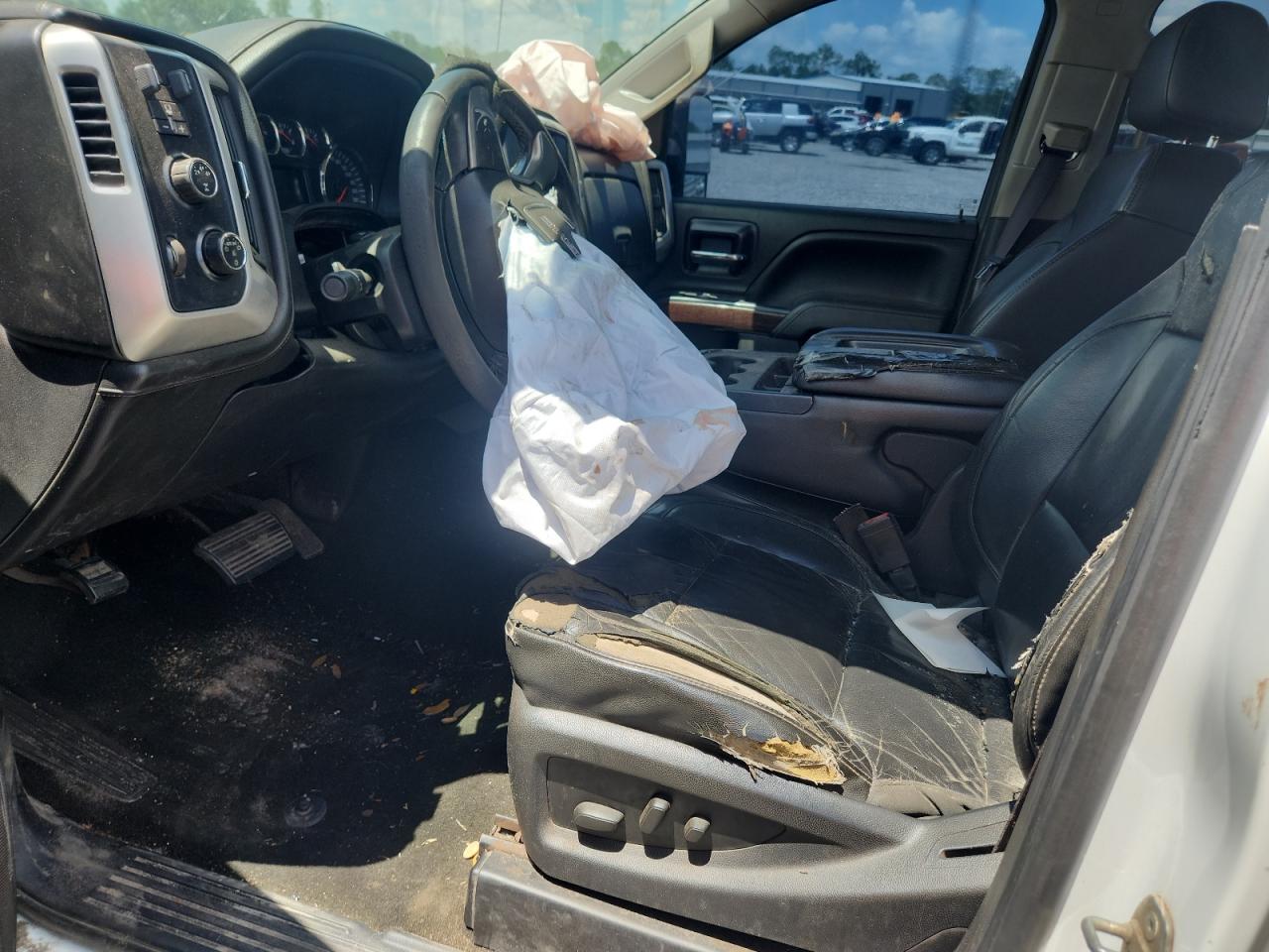 2015 Gmc Sierra K2500 Slt White vin: 1GT12ZE82FF138579