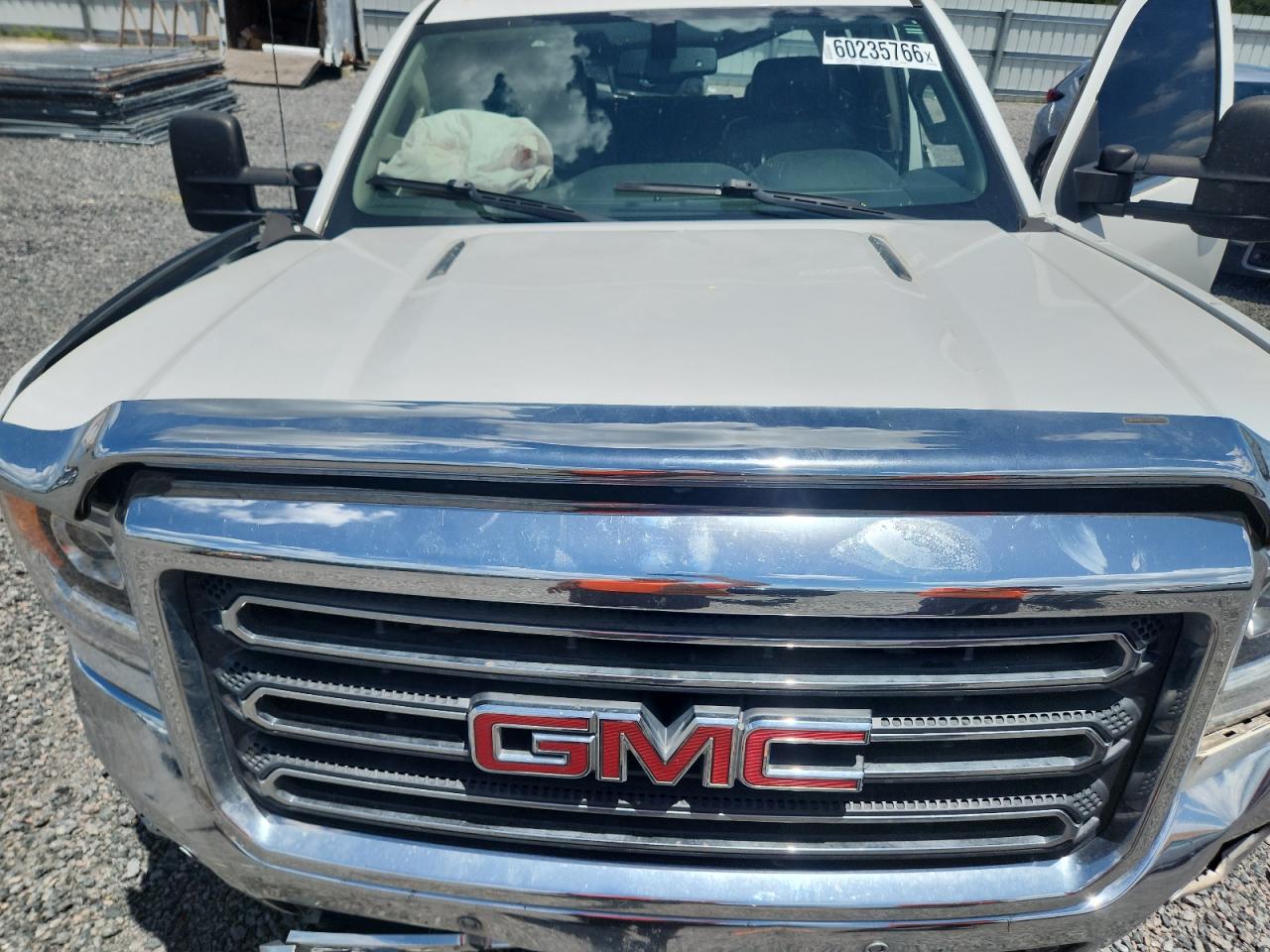 2015 Gmc Sierra K2500 Slt White vin: 1GT12ZE82FF138579
