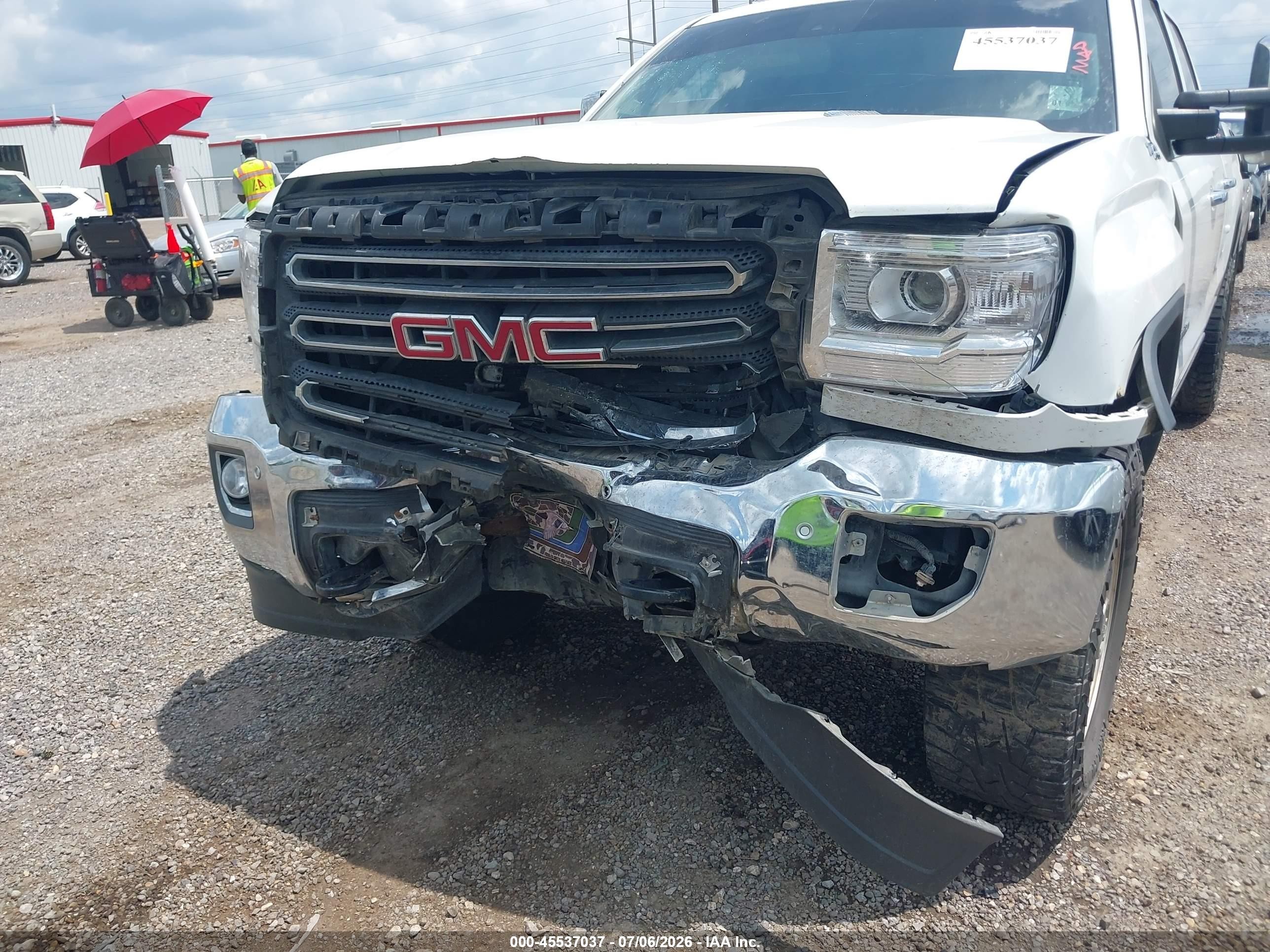 2015 Gmc Sierra 2500hd Available Wifi Slt White vin: 1GT12ZE82FF610747