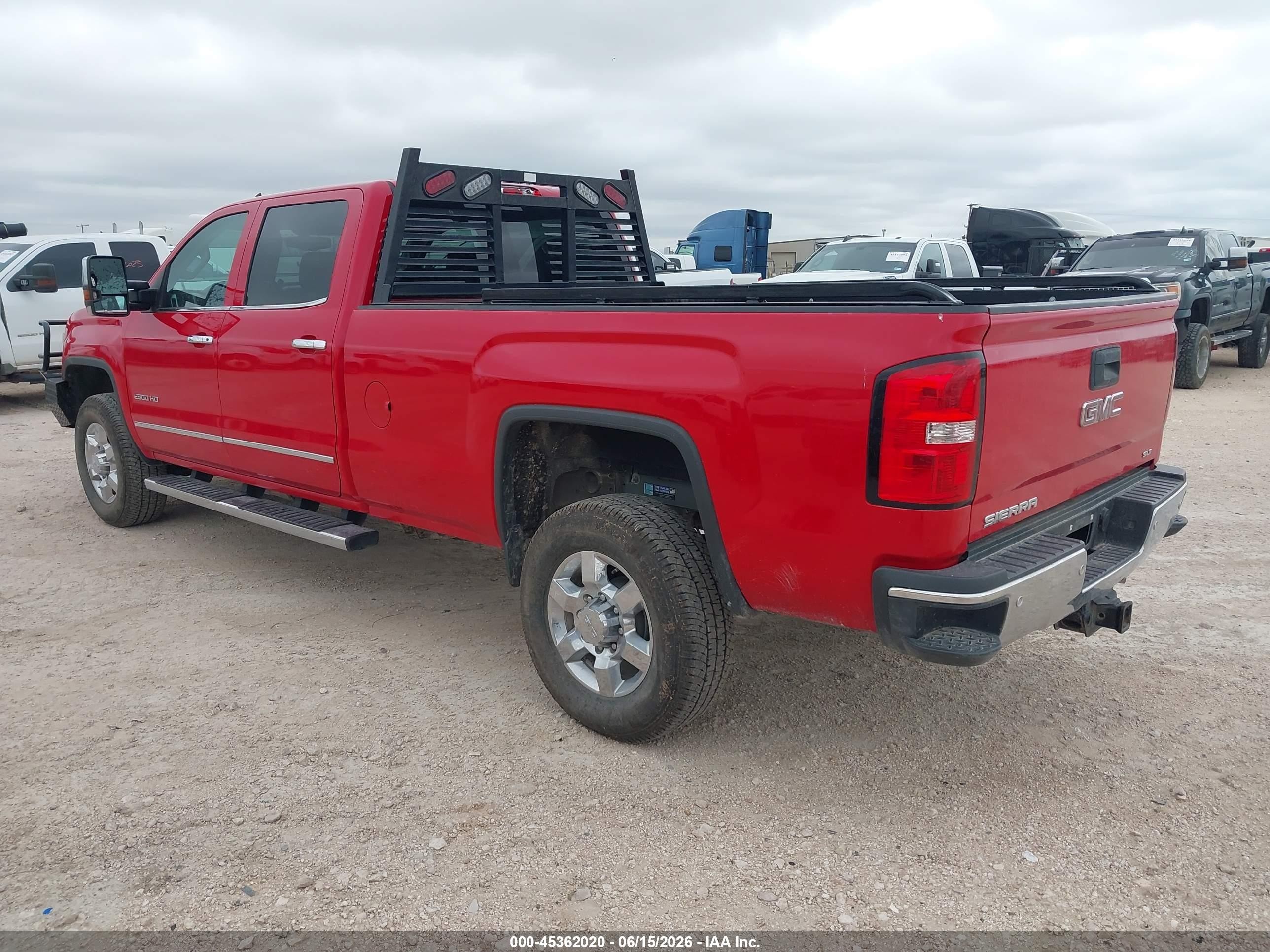 2015 Gmc Sierra 2500hd Slt Red vin: 1GT12ZE83FF567181