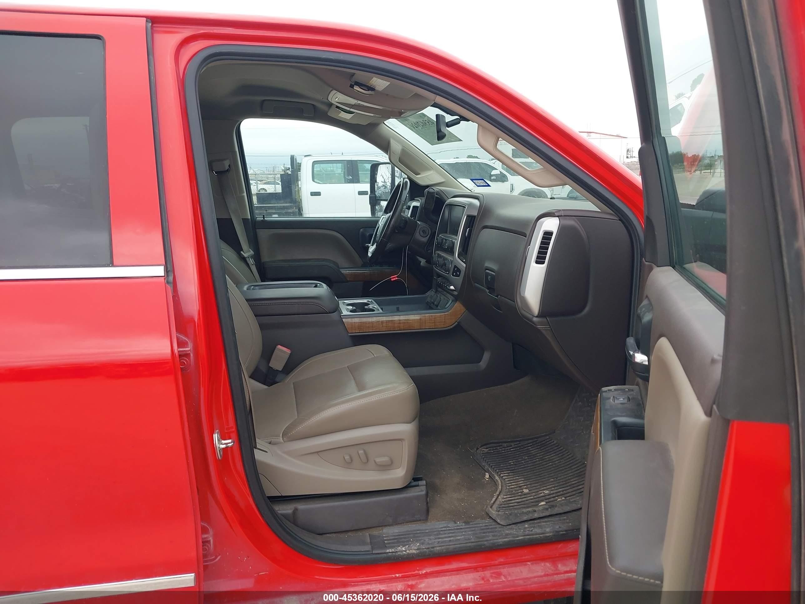2015 Gmc Sierra 2500hd Slt Red vin: 1GT12ZE83FF567181