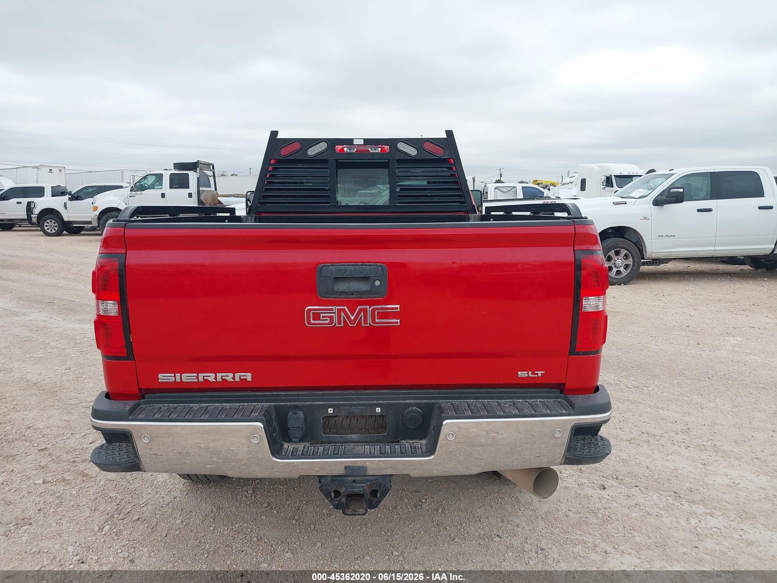 2015 Gmc Sierra 2500hd Slt Red vin: 1GT12ZE83FF567181