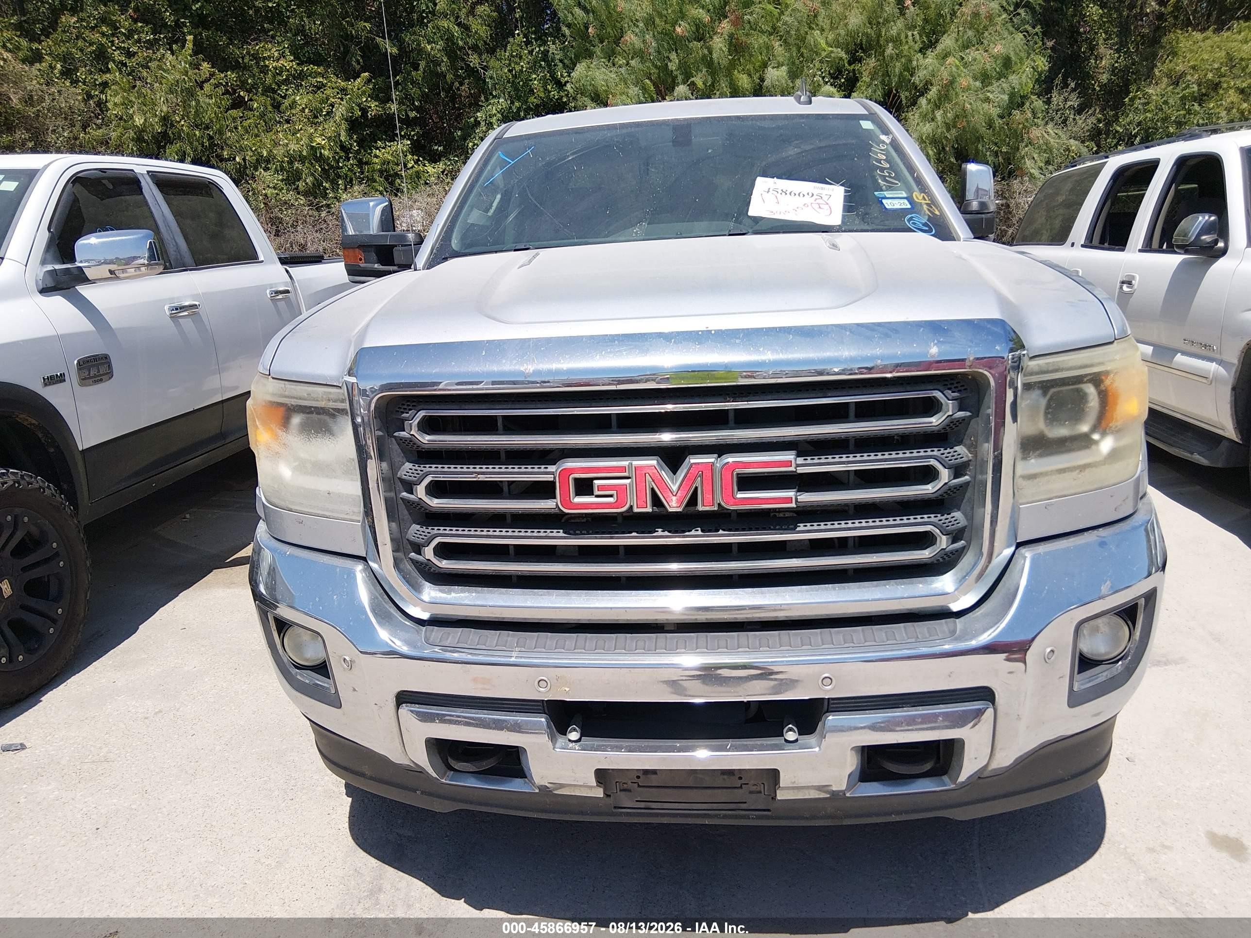 2015 Gmc Sierra 2500hd Available Wifi Slt Gray vin: 1GT12ZE88FF656616