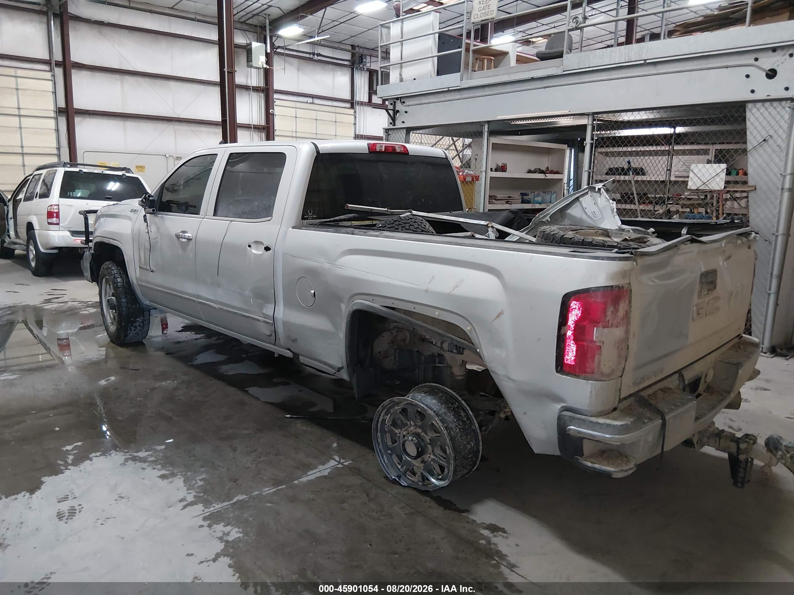 2015 Gmc Sierra 2500hd Available Wifi Slt Silver vin: 1GT12ZE89FF662859