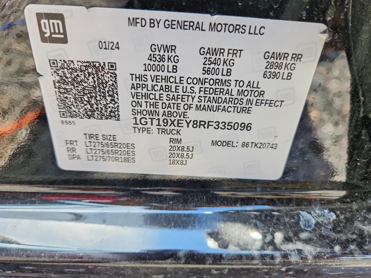 2024 Gmc Sierra K2500 Denali Ultimate Black vin: 1GT19XEY8RF335096