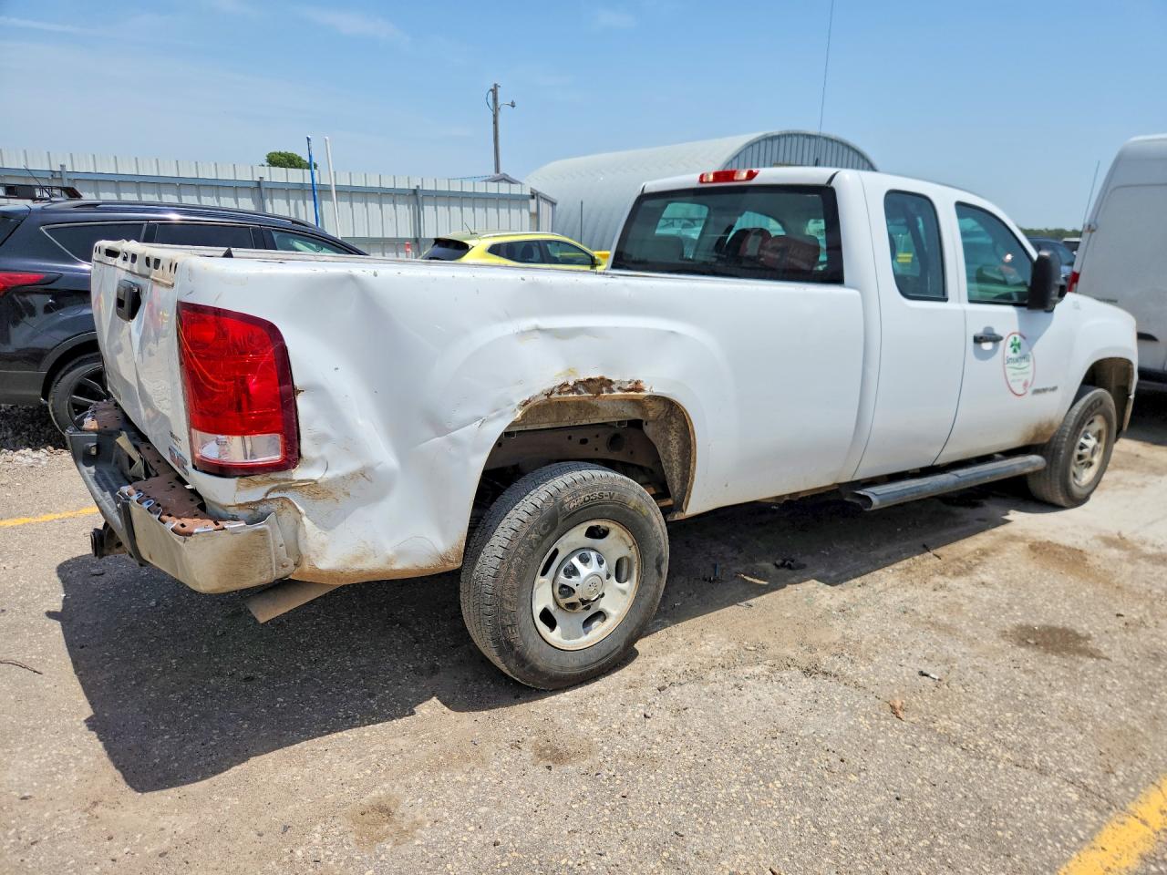 2013 Gmc Sierra C2500 Heavy Duty White vin: 1GT21ZCG2DZ329075