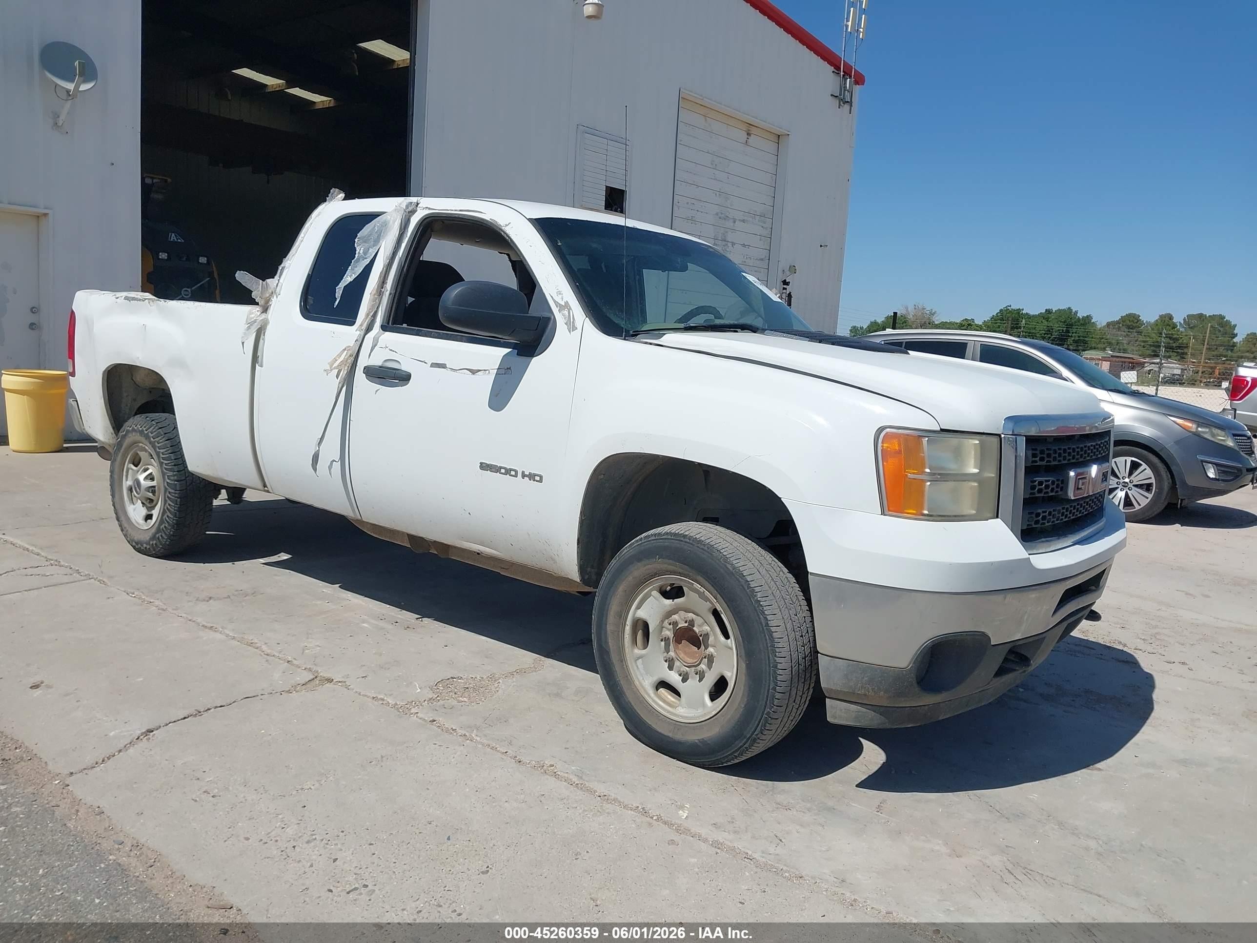 2011 Gmc Sierra 2500hd Work Truck White vin: 1GT21ZCG4BZ446623