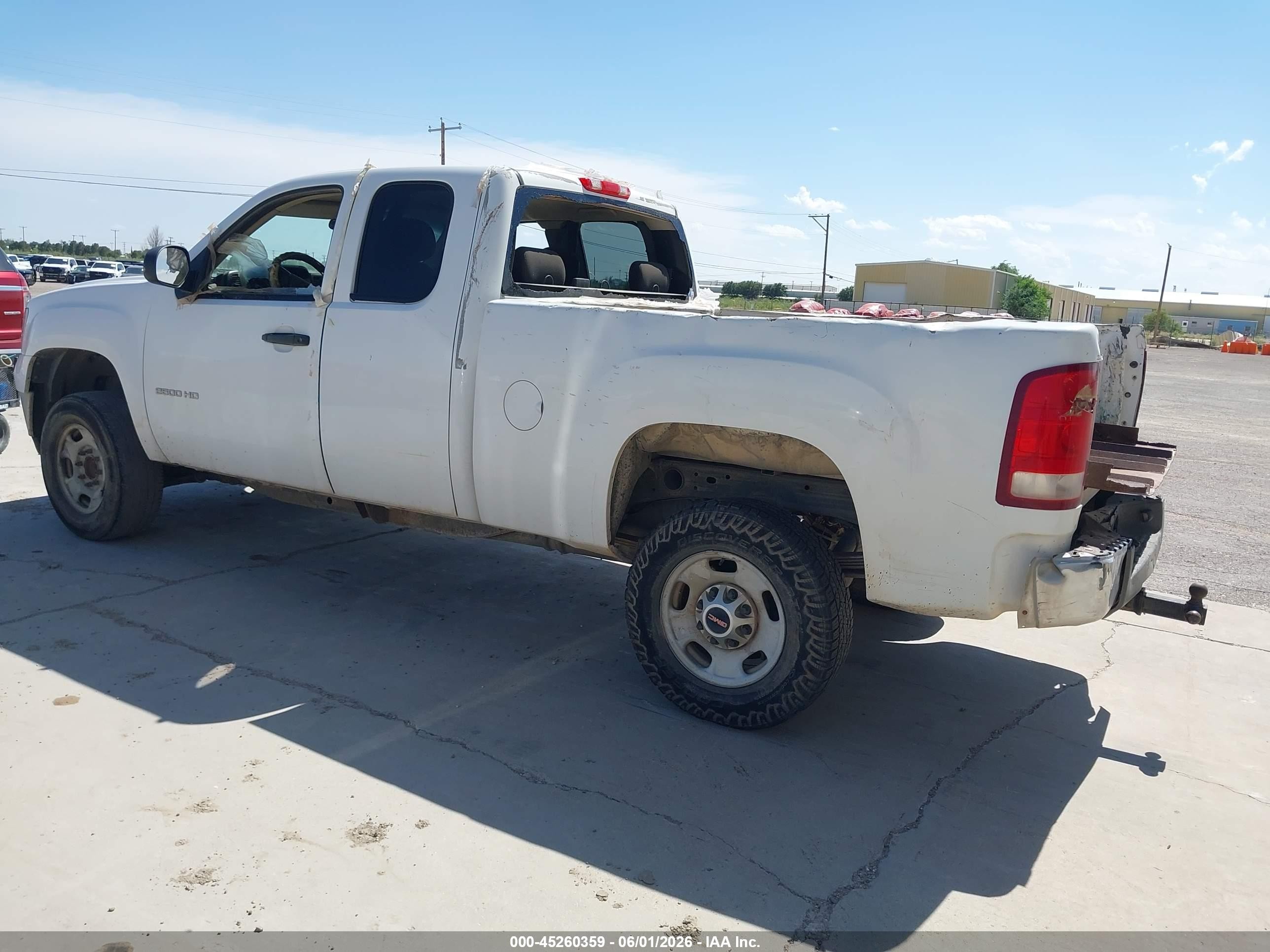 2011 Gmc Sierra 2500hd Work Truck White vin: 1GT21ZCG4BZ446623