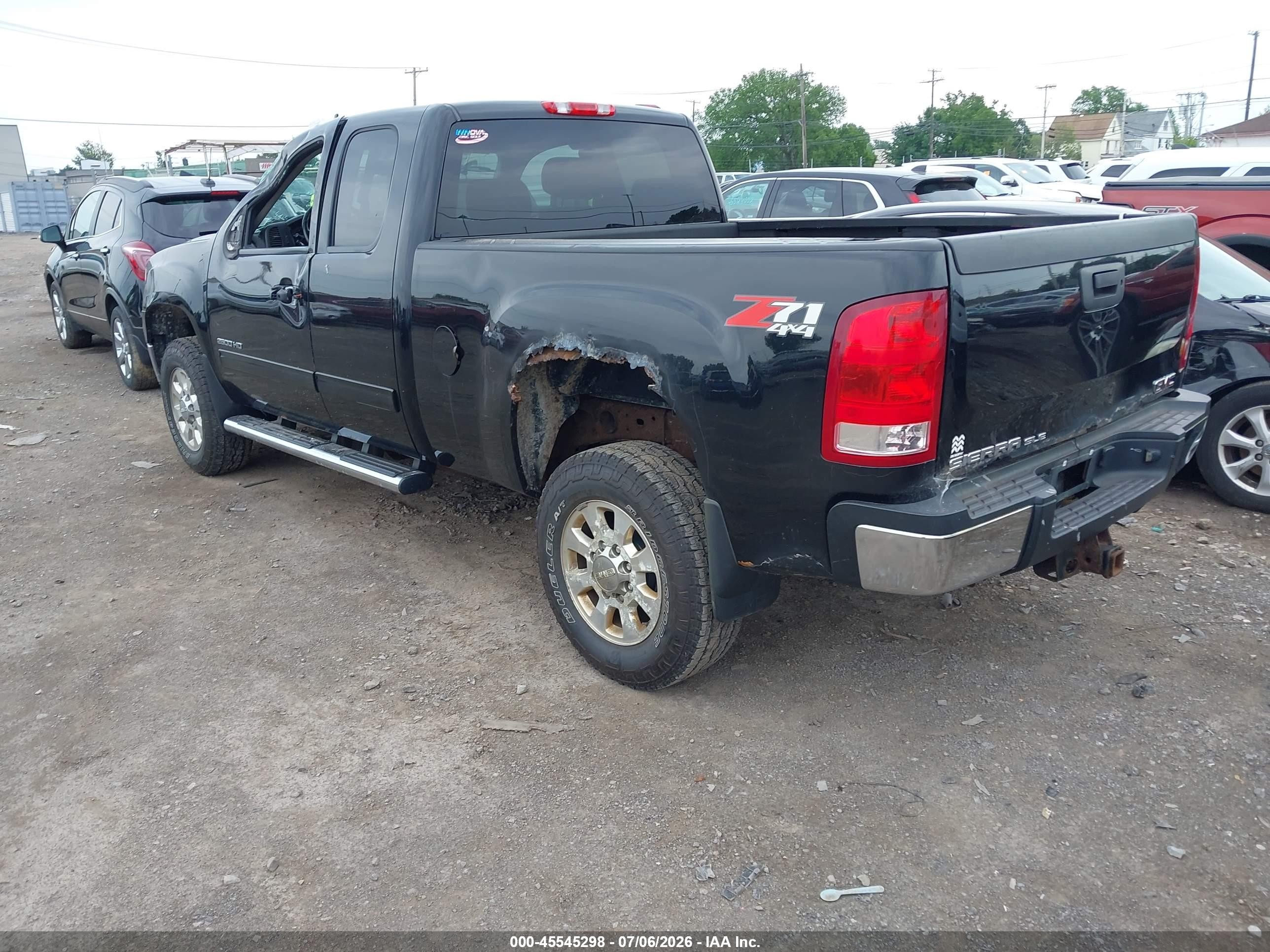 2013 Gmc Sierra 2500hd Sle Black vin: 1GT220CG2DZ225629