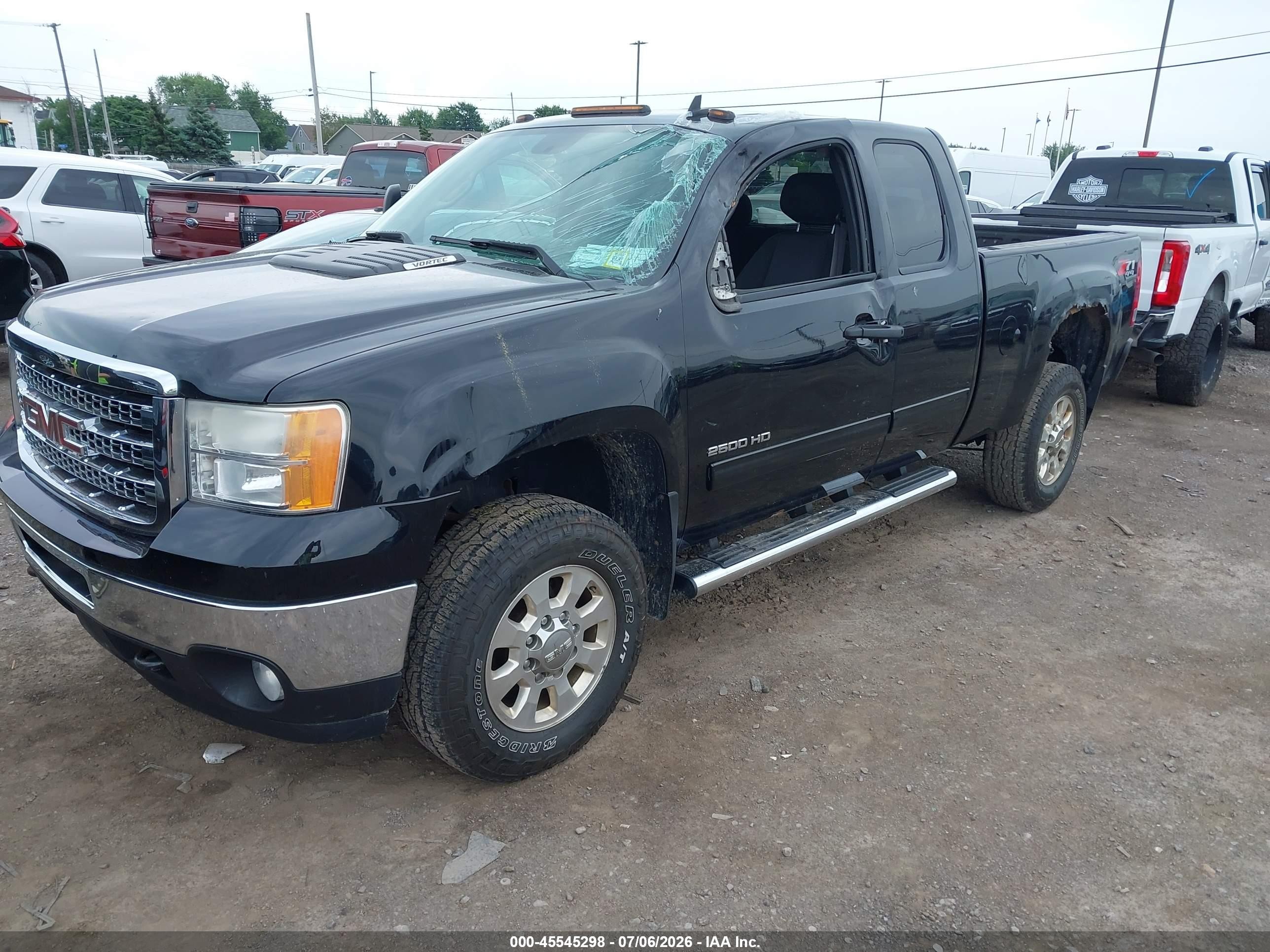 2013 Gmc Sierra 2500hd Sle Black vin: 1GT220CG2DZ225629