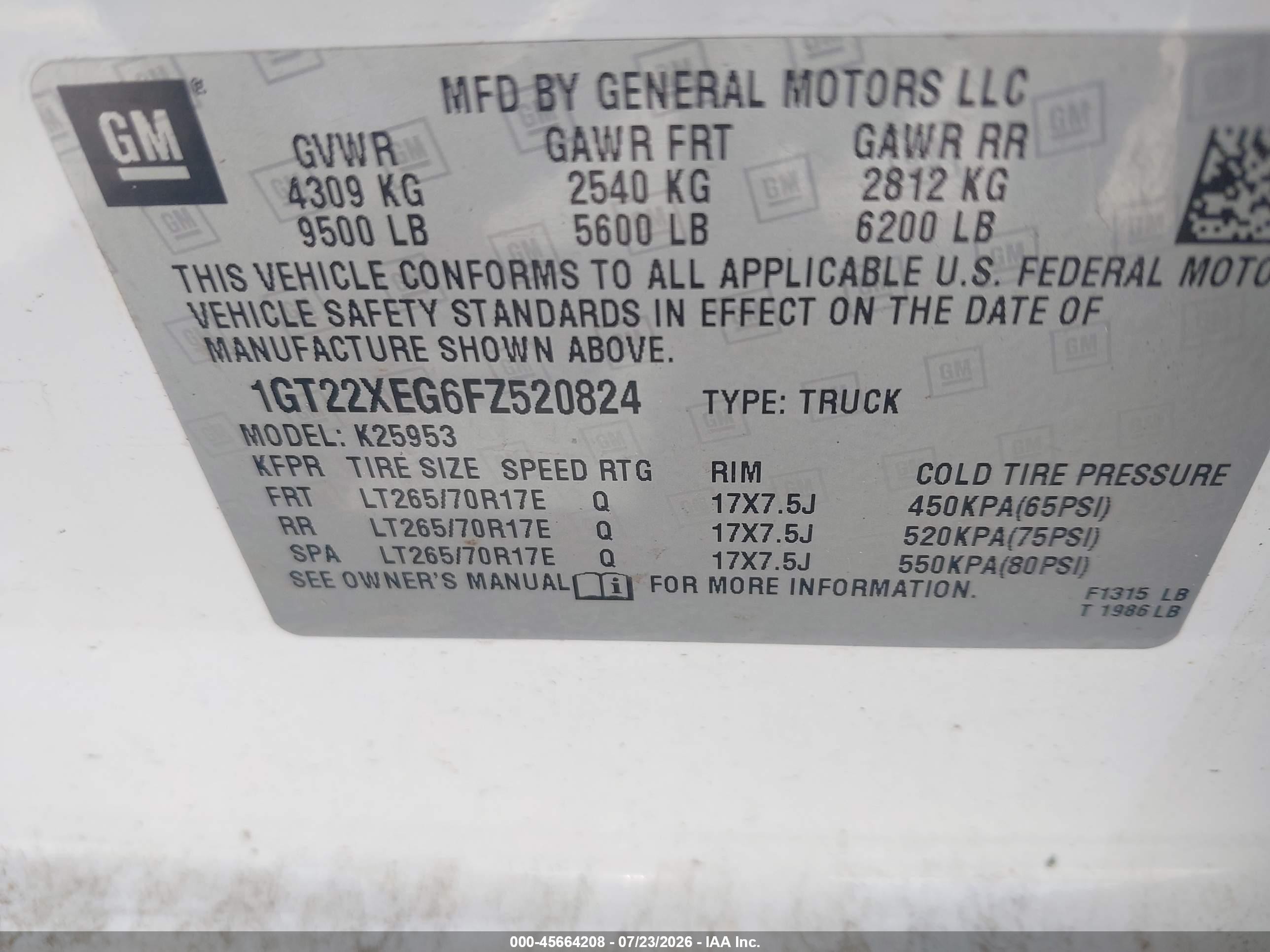 2015 Gmc Sierra 2500hd Available Wifi   White vin: 1GT22XEG6FZ520824