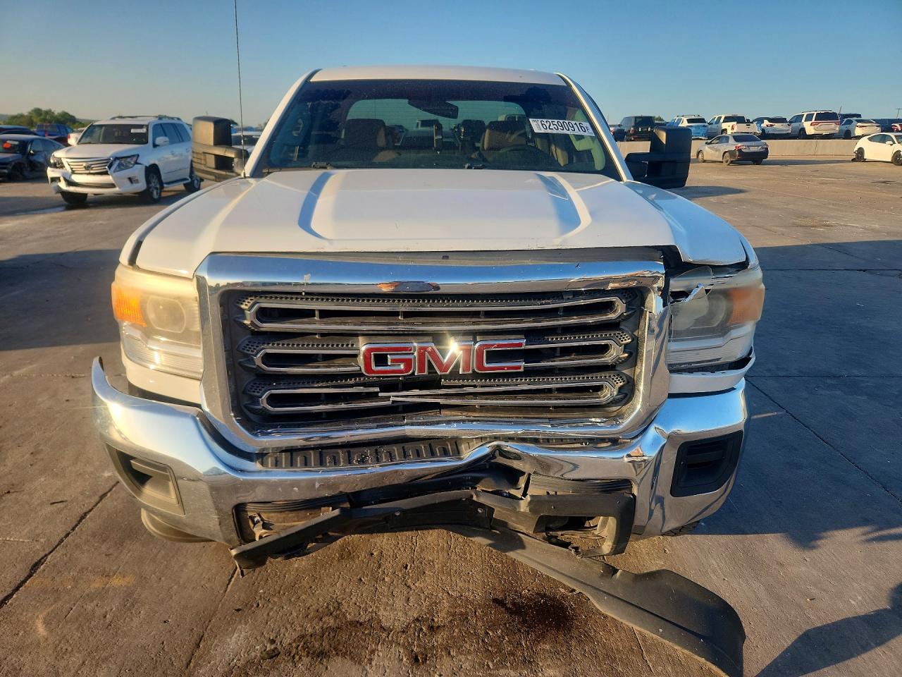 2015 Gmc Sierra K2500 Heavy Duty White vin: 1GT22XEG9FZ100247