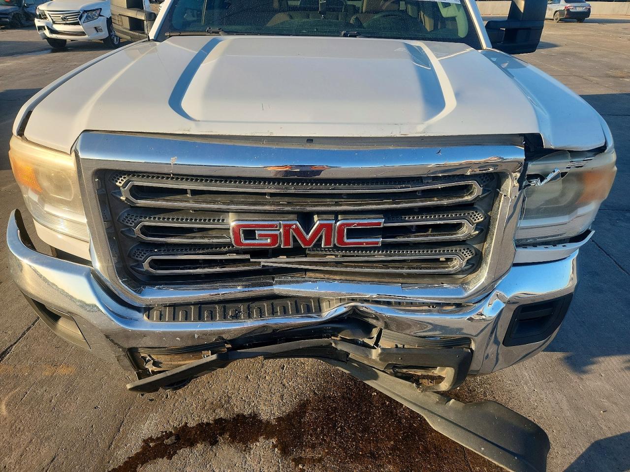 2015 Gmc Sierra K2500 Heavy Duty White vin: 1GT22XEG9FZ100247