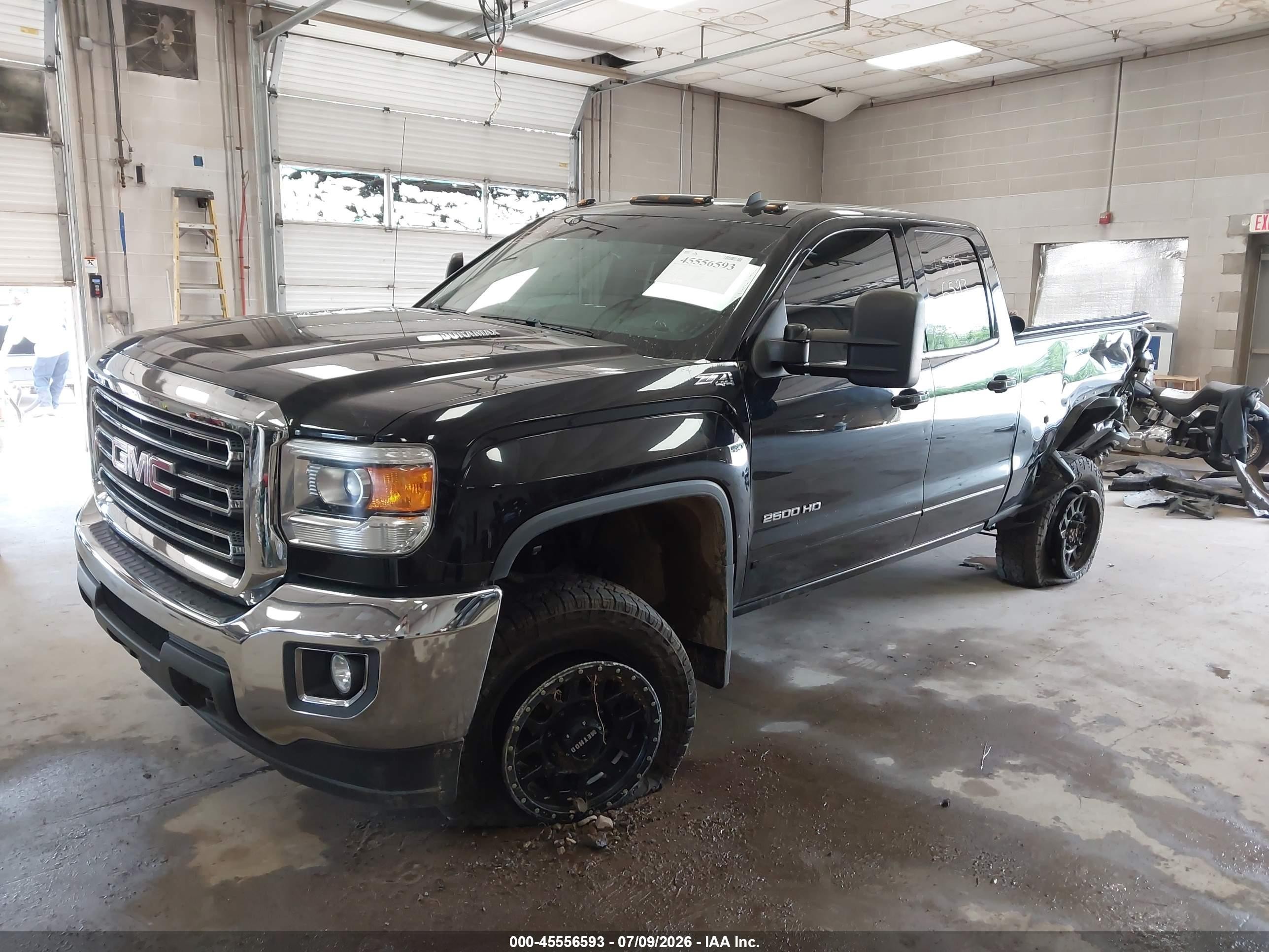 2015 Gmc Sierra 2500hd Sle Черный vin: 1GT22YE89FZ105544