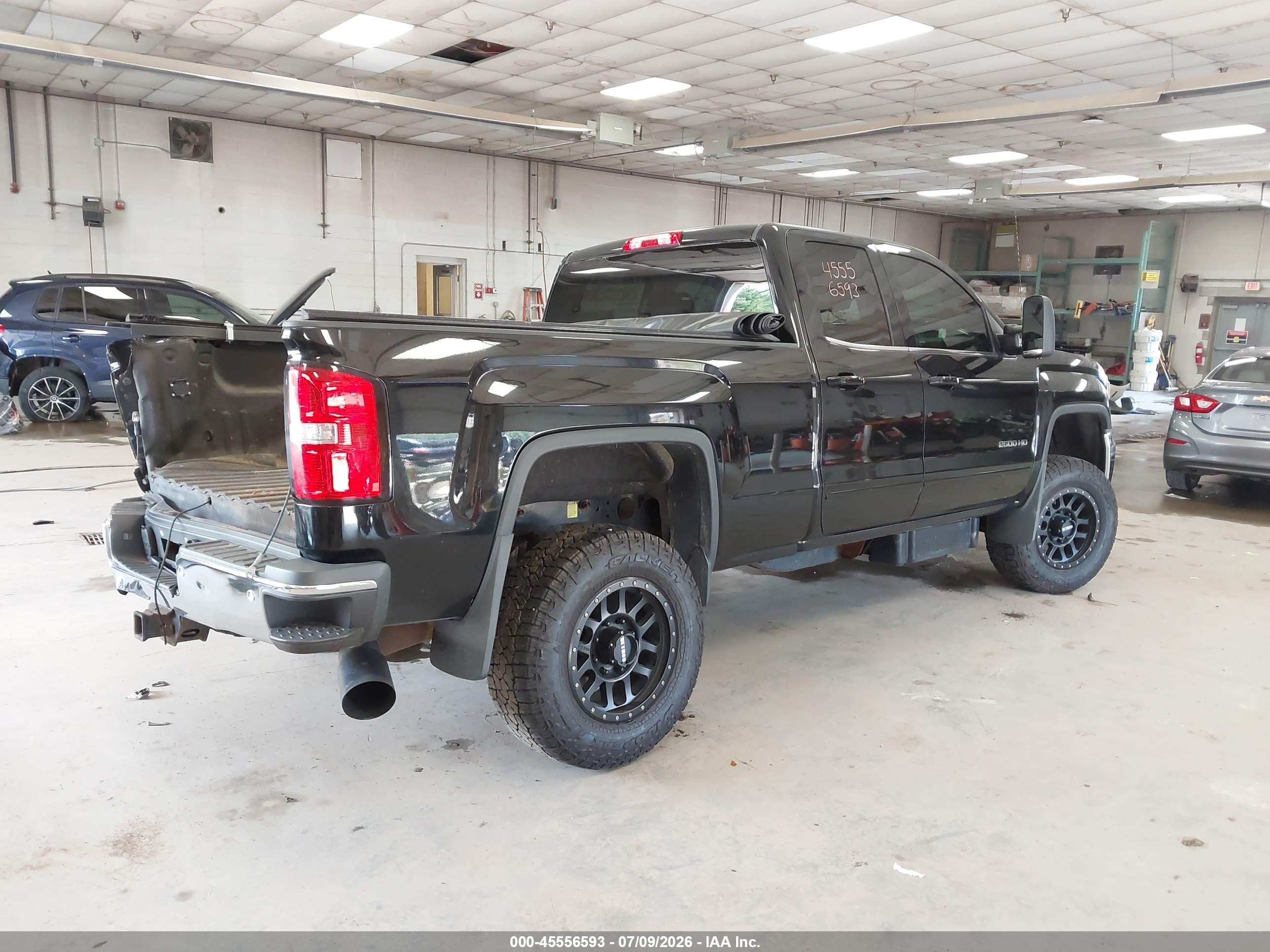 2015 Gmc Sierra 2500hd Sle Черный vin: 1GT22YE89FZ105544