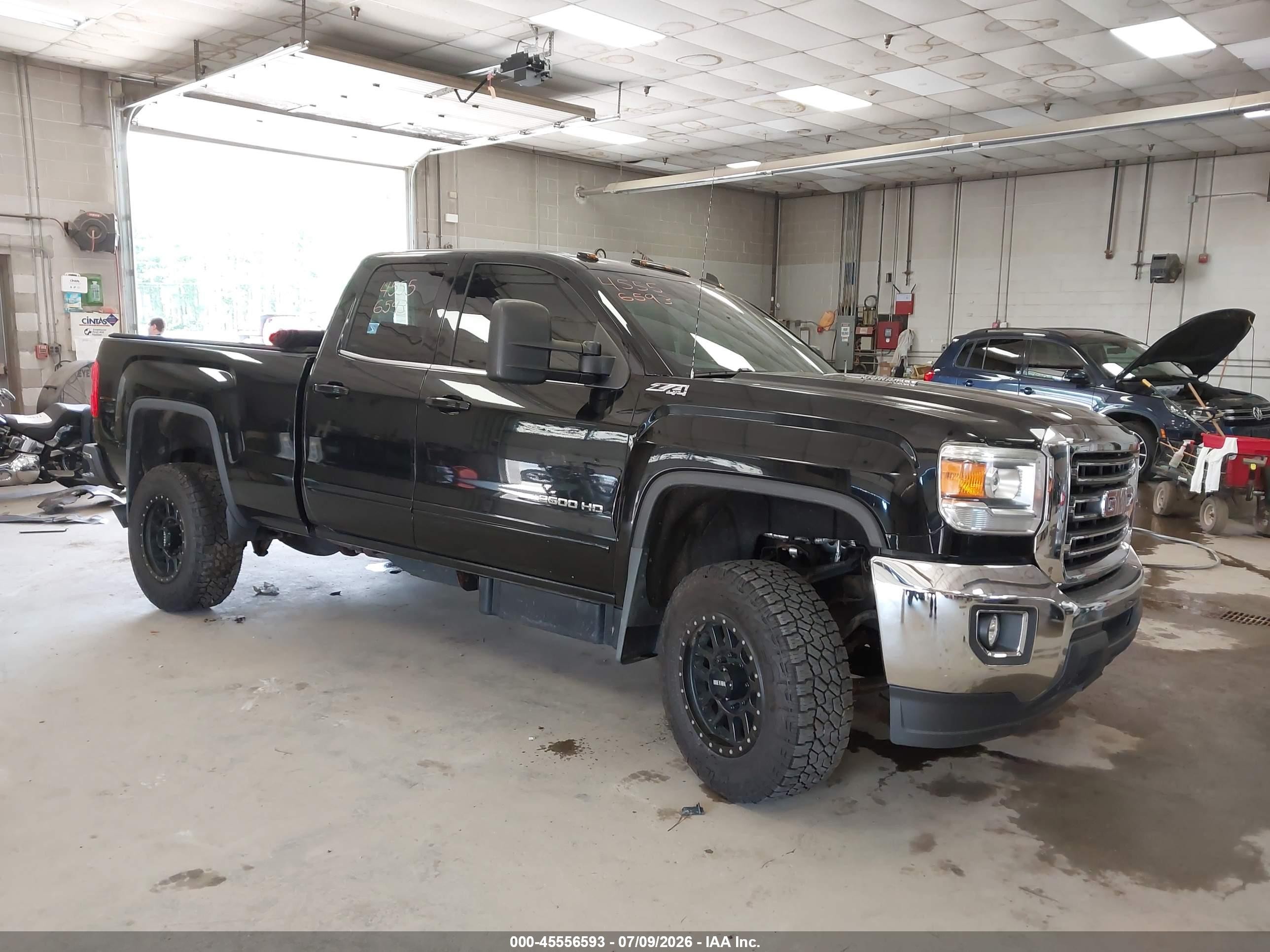 2015 Gmc Sierra 2500hd Sle Черный vin: 1GT22YE89FZ105544