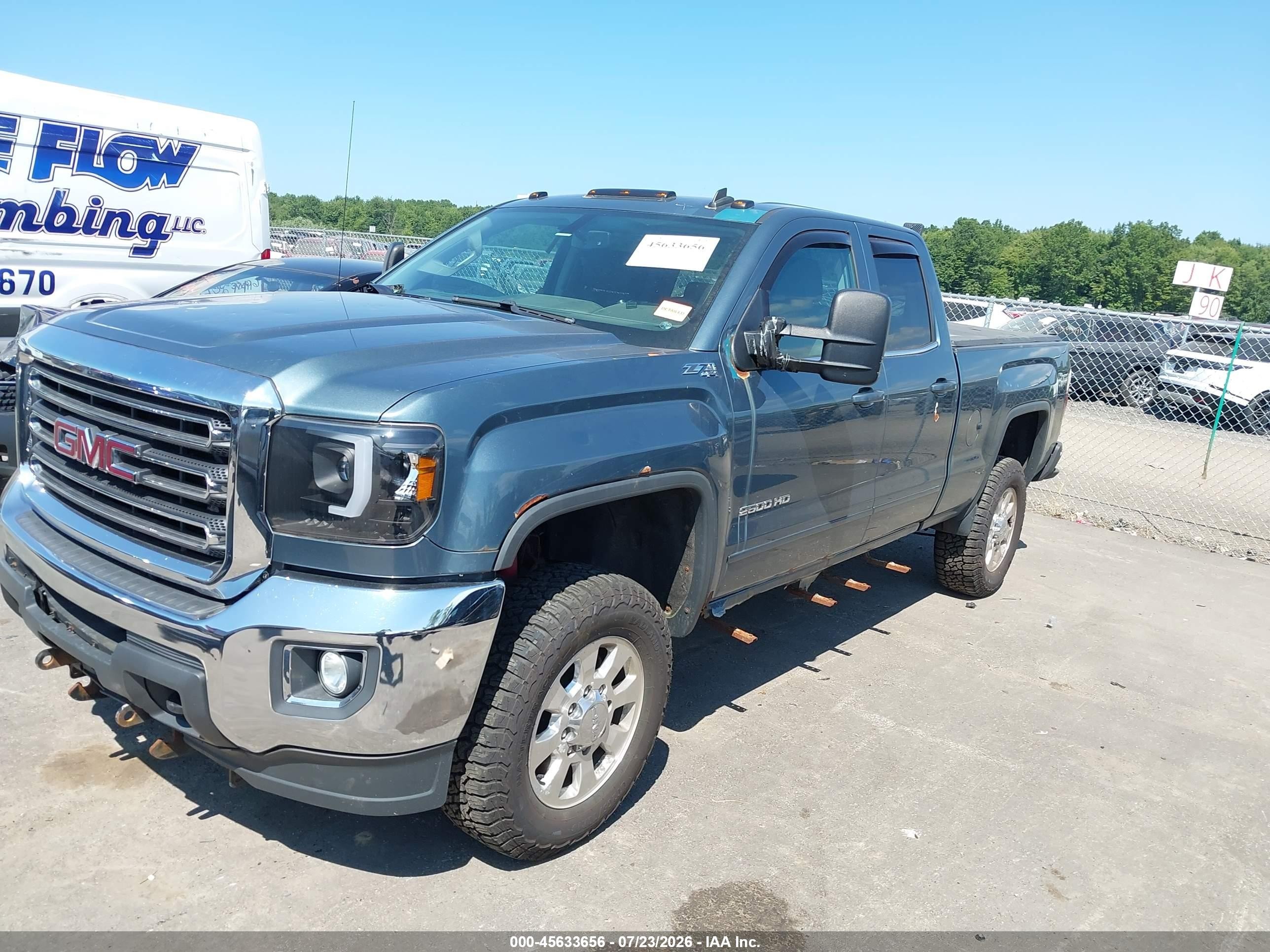 2015 Gmc Sierra 2500hd Sle Gray vin: 1GT22YEG0FZ110266