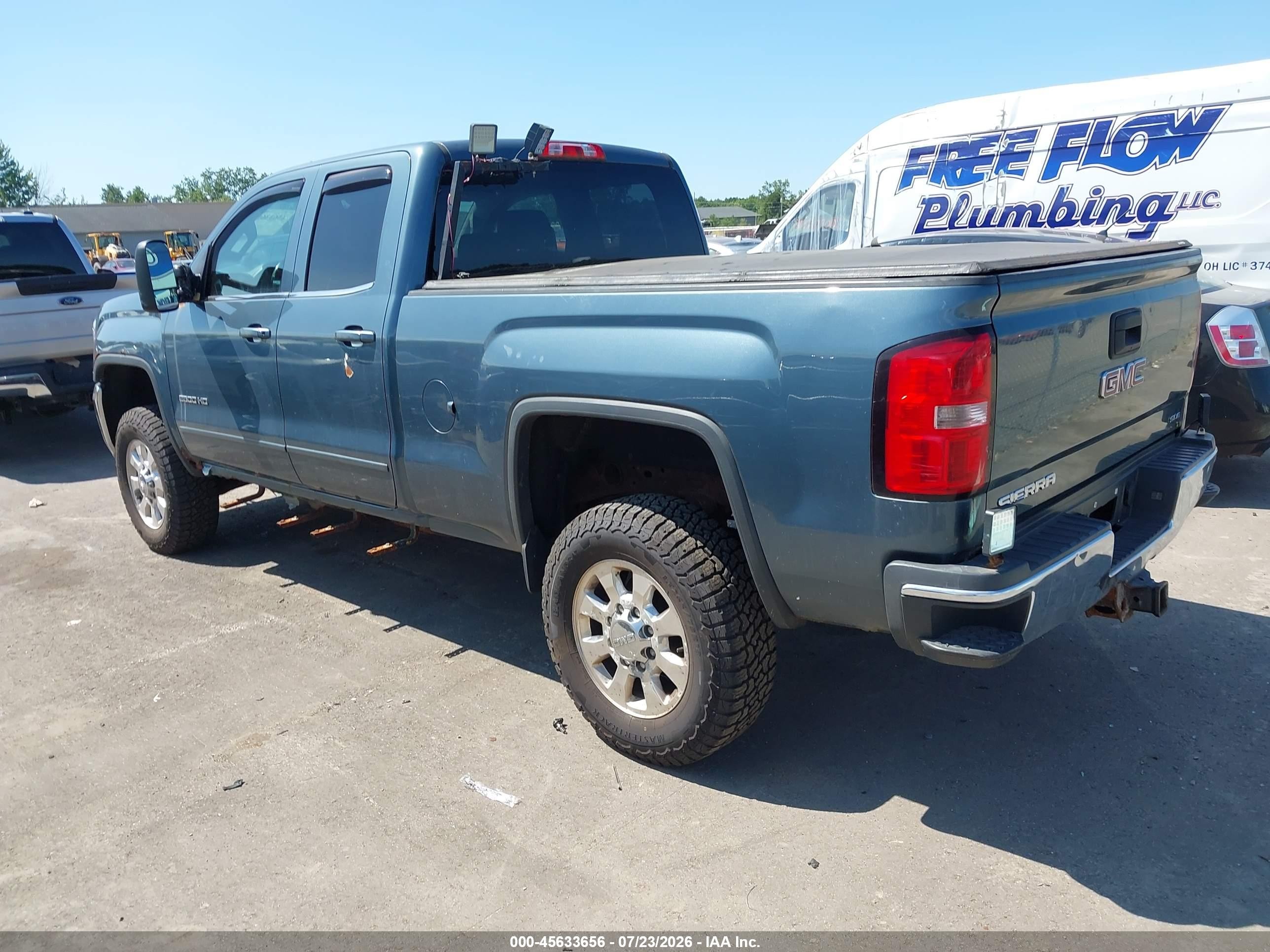 2015 Gmc Sierra 2500hd Sle Gray vin: 1GT22YEG0FZ110266