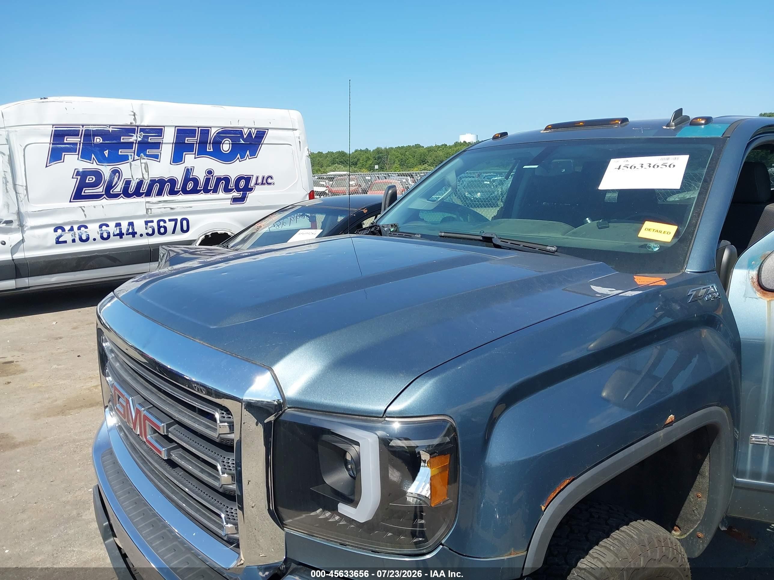 2015 Gmc Sierra 2500hd Sle Gray vin: 1GT22YEG0FZ110266
