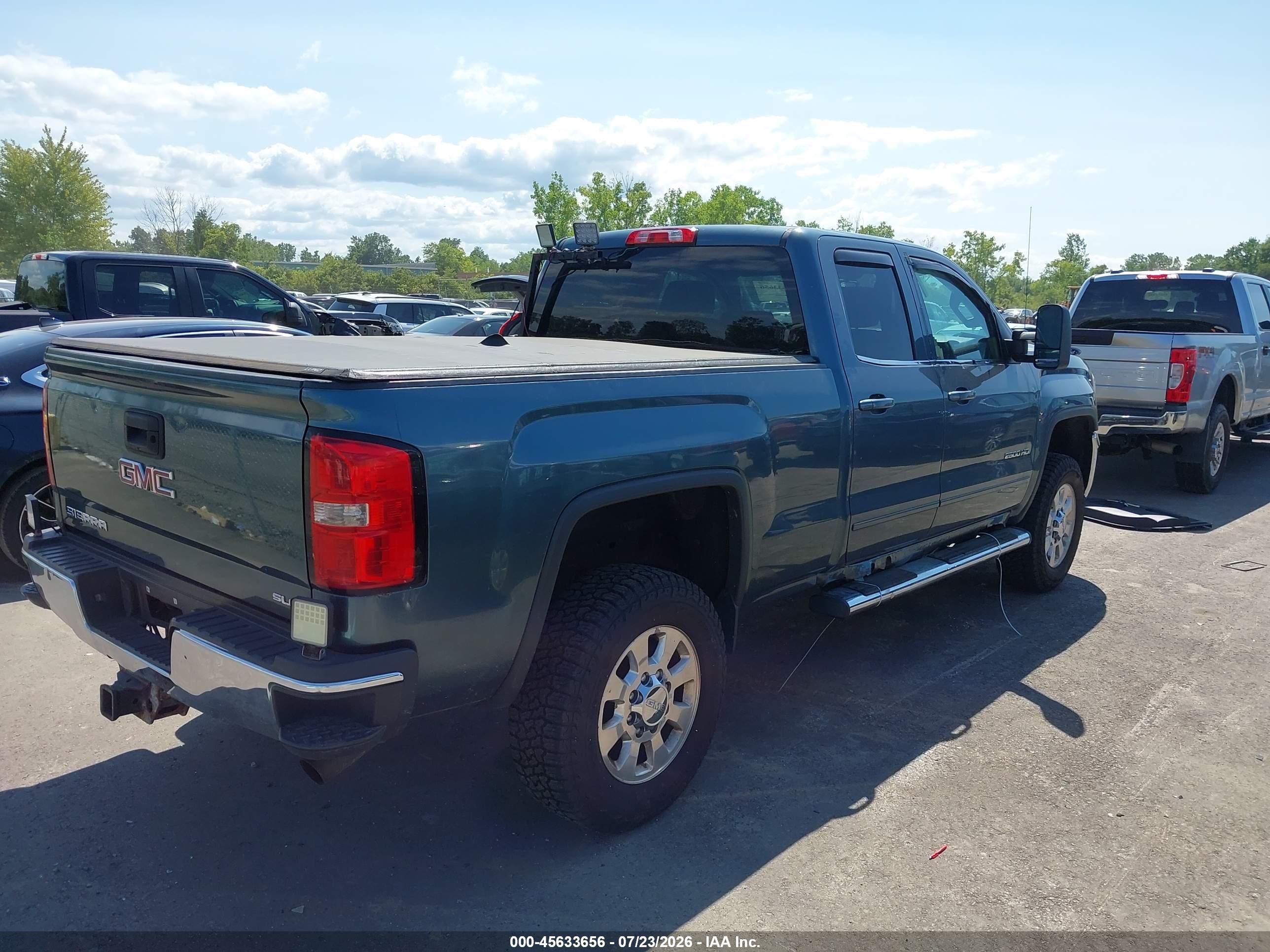 2015 Gmc Sierra 2500hd Sle Gray vin: 1GT22YEG0FZ110266