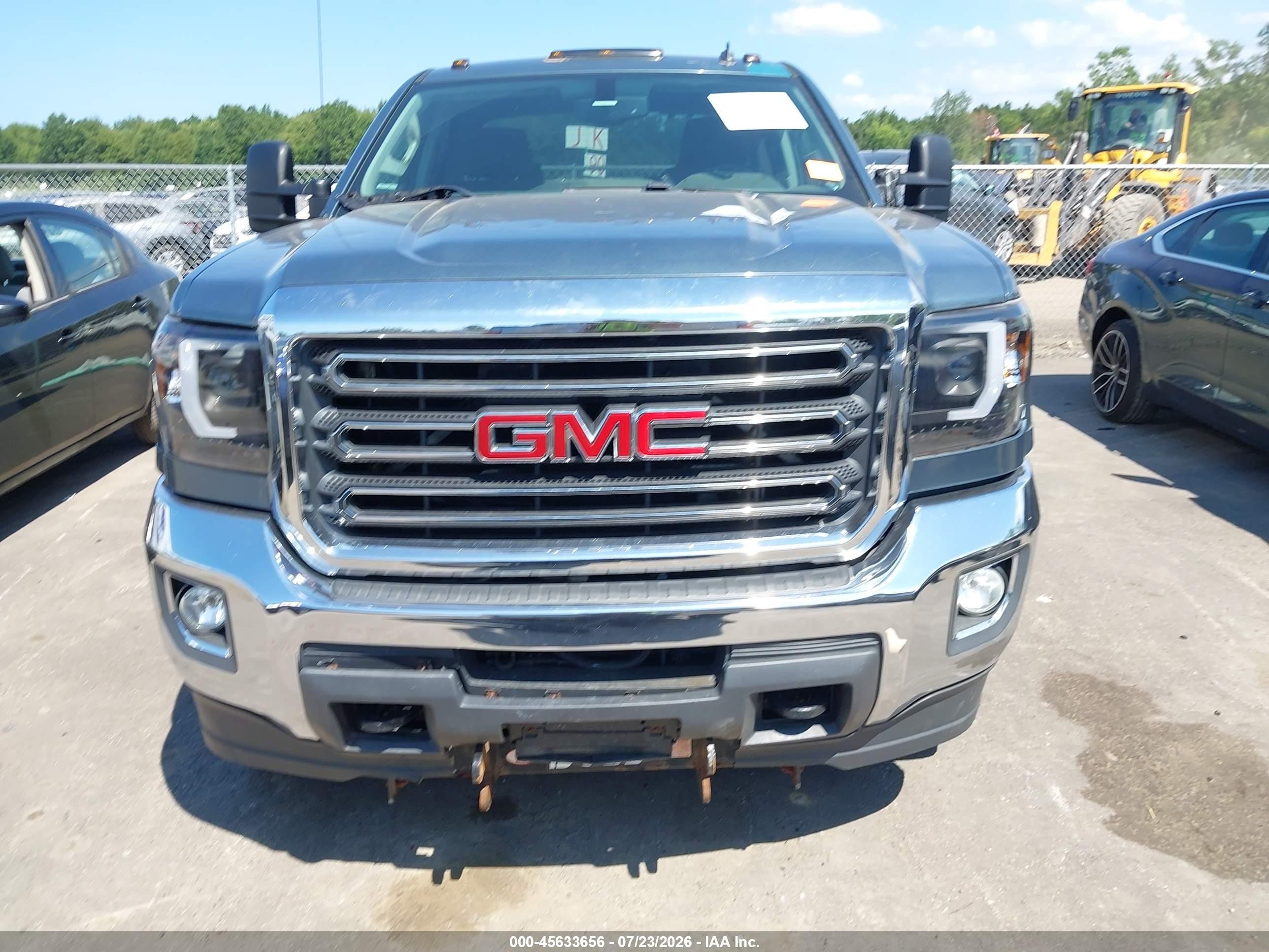 2015 Gmc Sierra 2500hd Sle Gray vin: 1GT22YEG0FZ110266