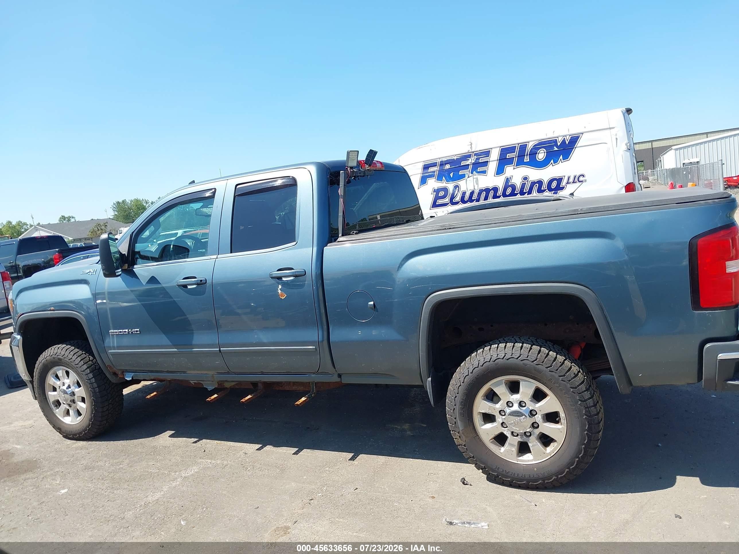 2015 Gmc Sierra 2500hd Sle Gray vin: 1GT22YEG0FZ110266