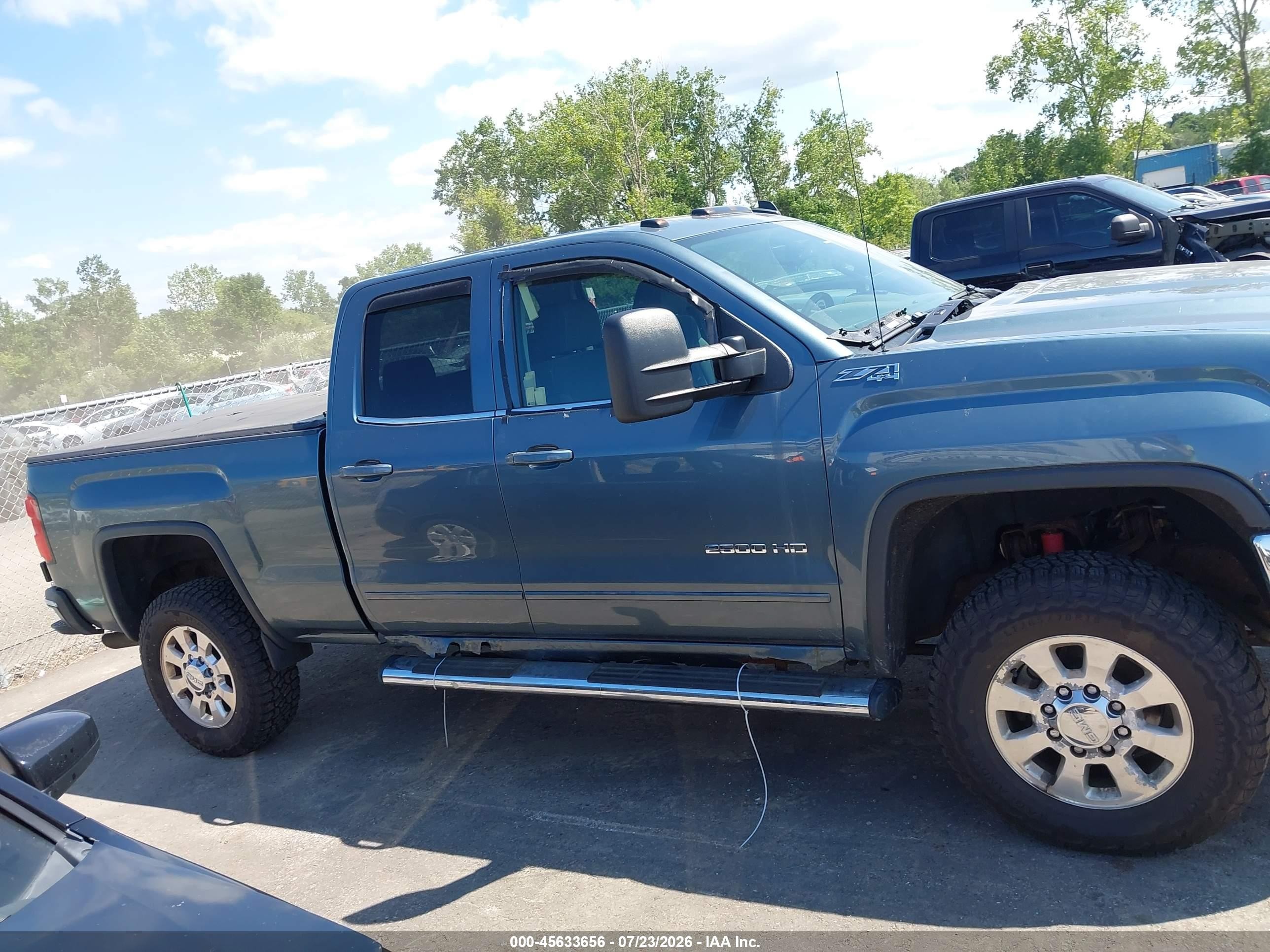 2015 Gmc Sierra 2500hd Sle Gray vin: 1GT22YEG0FZ110266