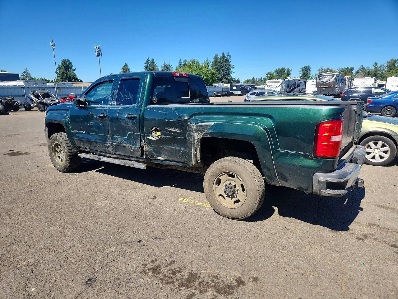 2015 Gmc Sierra K2500 Sle Green vin: 1GT22YEG6FZ517024