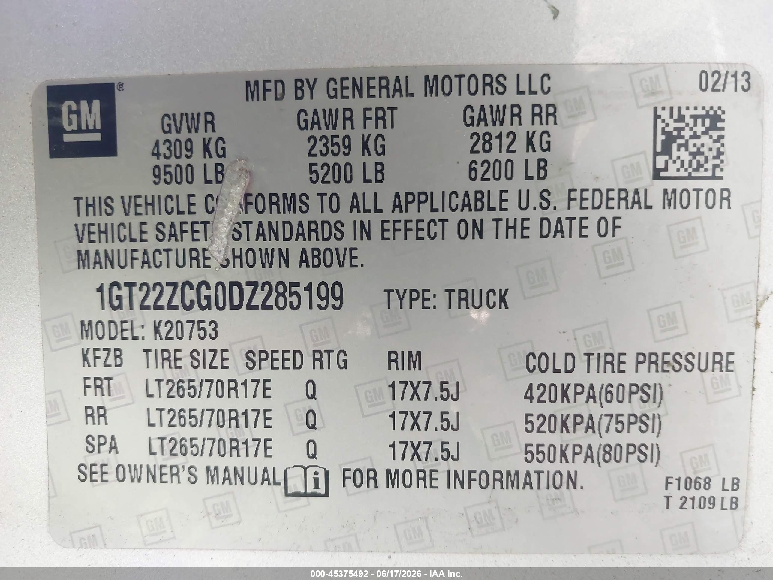2013 Gmc Sierra 2500hd Work Truck Silver vin: 1GT22ZCG0DZ285199