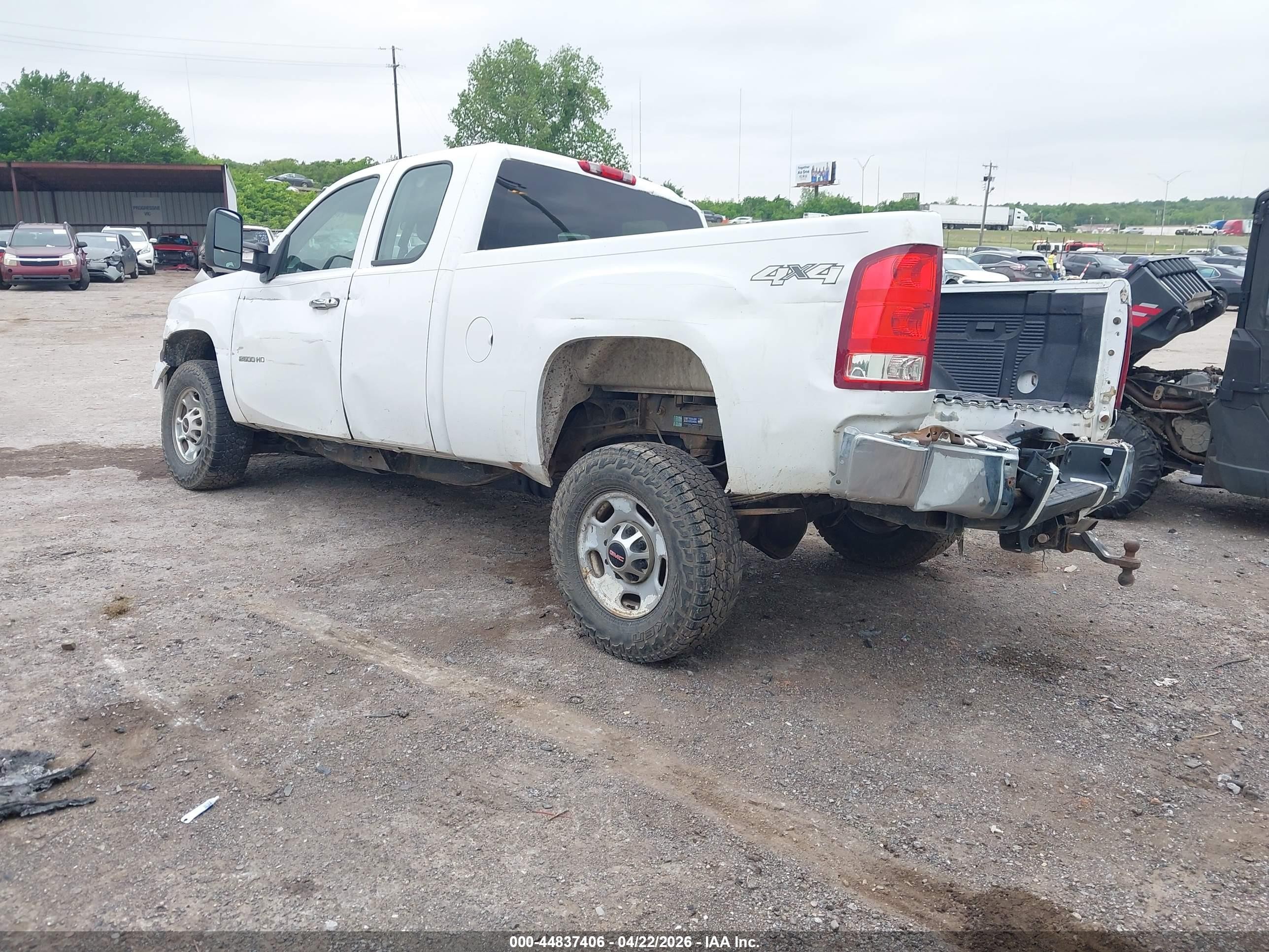 2011 Gmc Sierra 2500hd Work Truck White vin: 1GT22ZCG3BZ311615