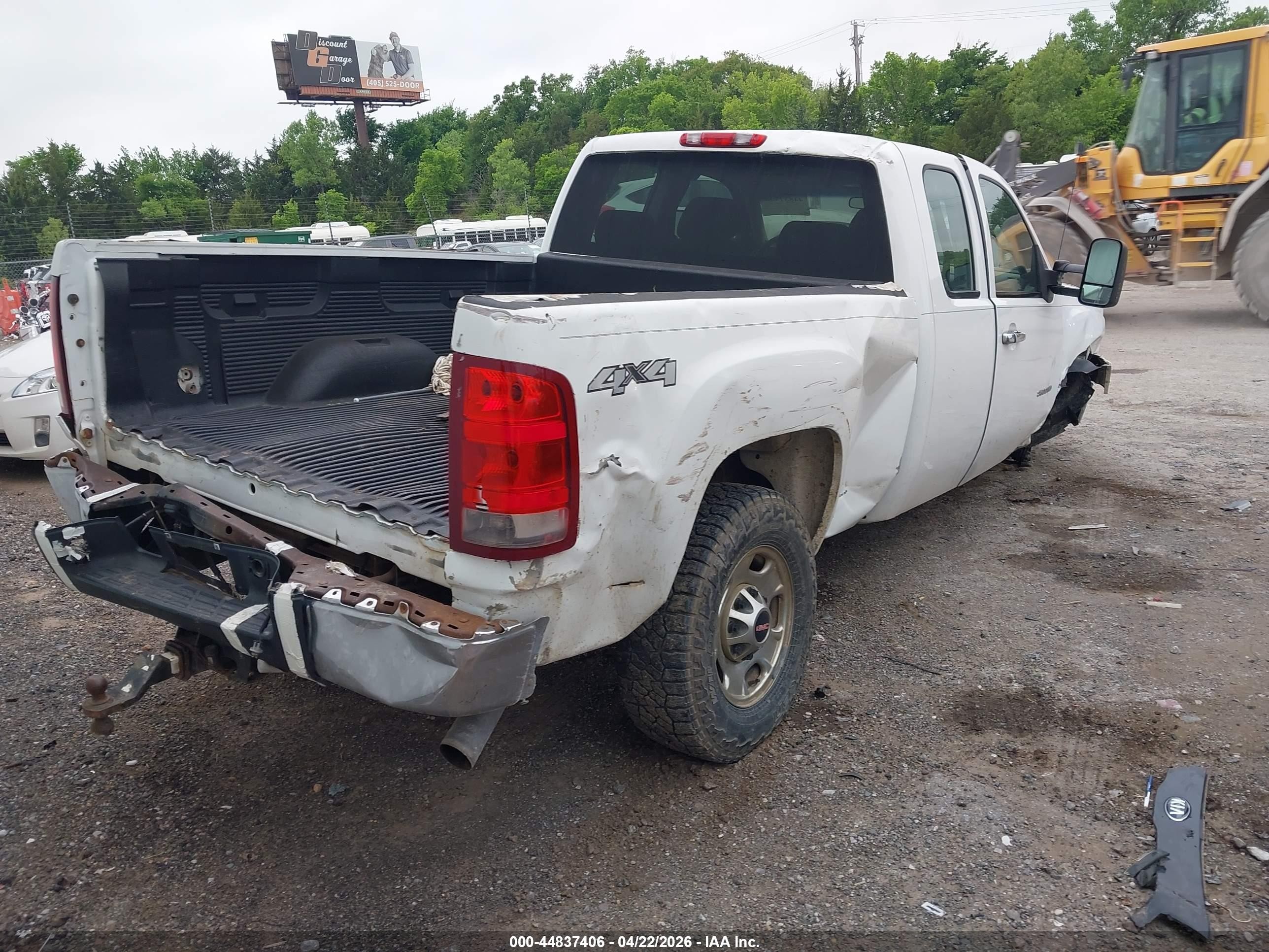2011 Gmc Sierra 2500hd Work Truck White vin: 1GT22ZCG3BZ311615