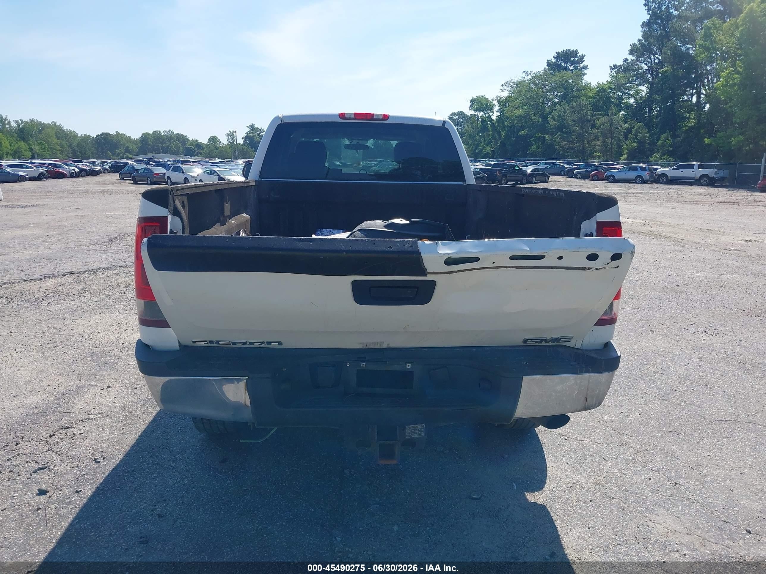 2011 Gmc Sierra 2500hd Work Truck White vin: 1GT22ZCG5BZ350366