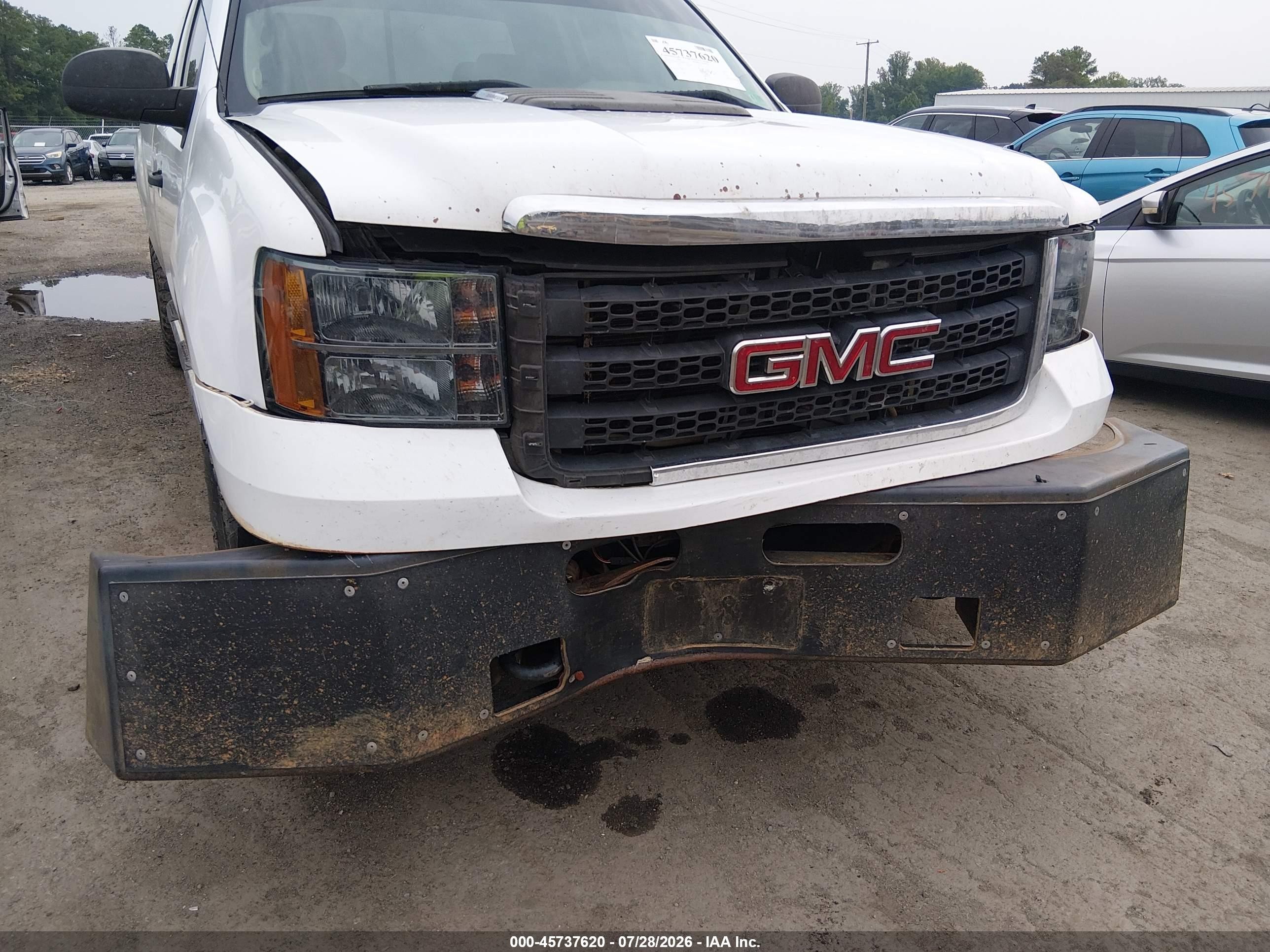 2012 Gmc Sierra 2500hd Work Truck White vin: 1GT22ZE82CZ293888