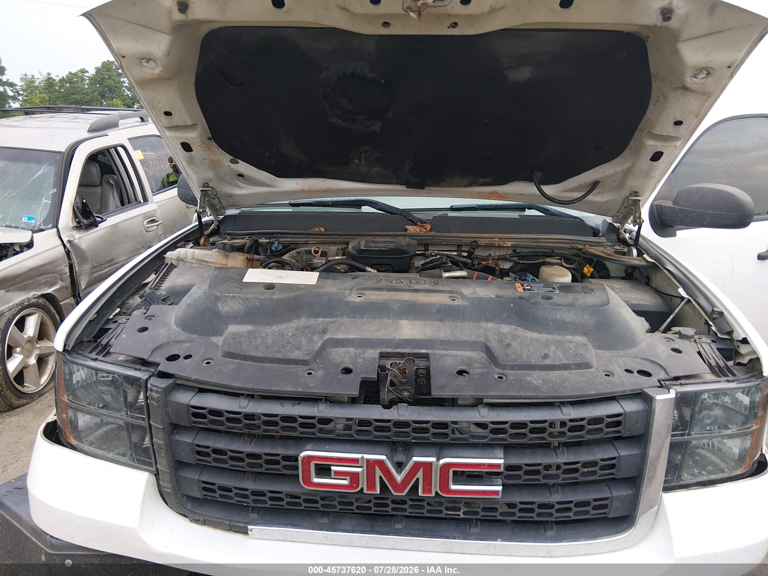 2012 Gmc Sierra 2500hd Work Truck White vin: 1GT22ZE82CZ293888