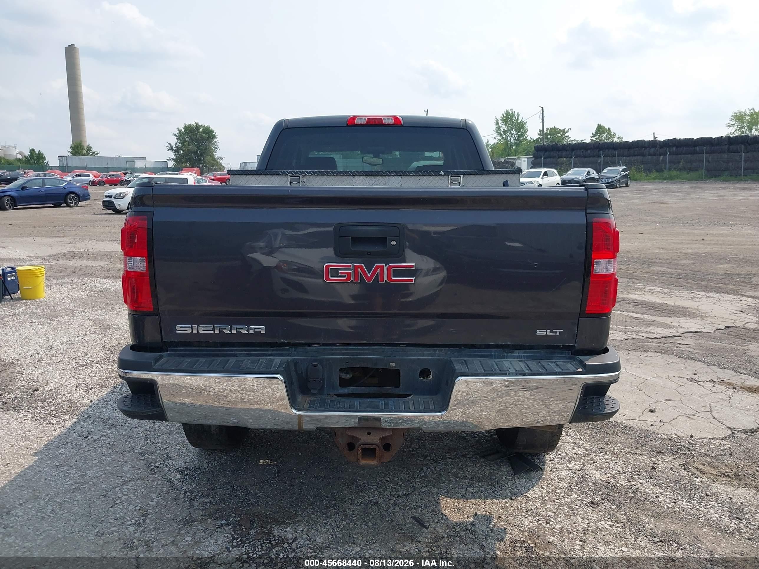 2015 Gmc Sierra 2500hd Slt Black vin: 1GT22ZE85FZ134898